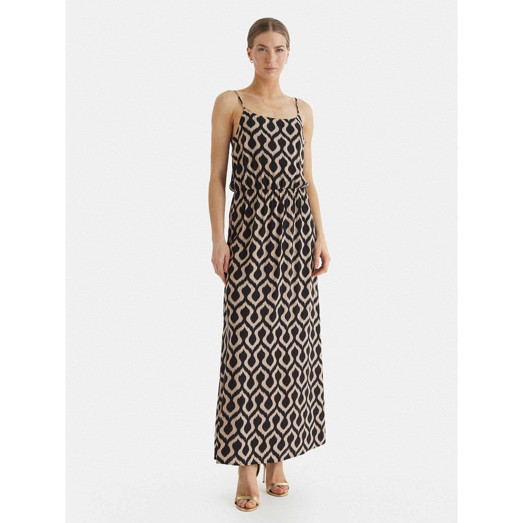 ONLY Sukienka letnia Nova 15222217 Czarny Regular Fit