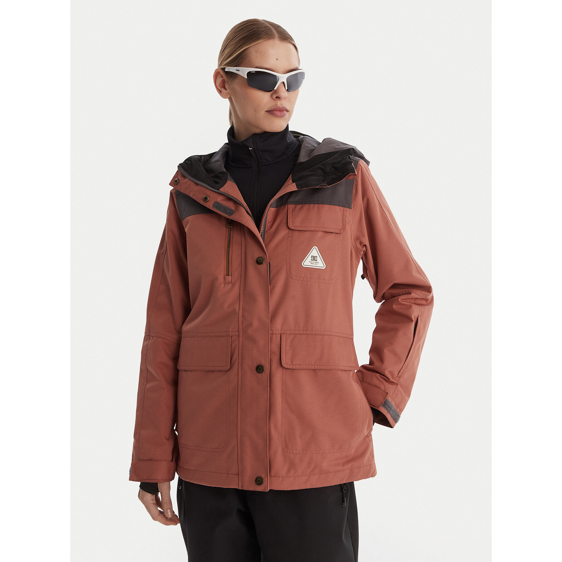DC Shoes Kurtka outdoor Liberate ADJTJ03045 Brązowy Regular Fit