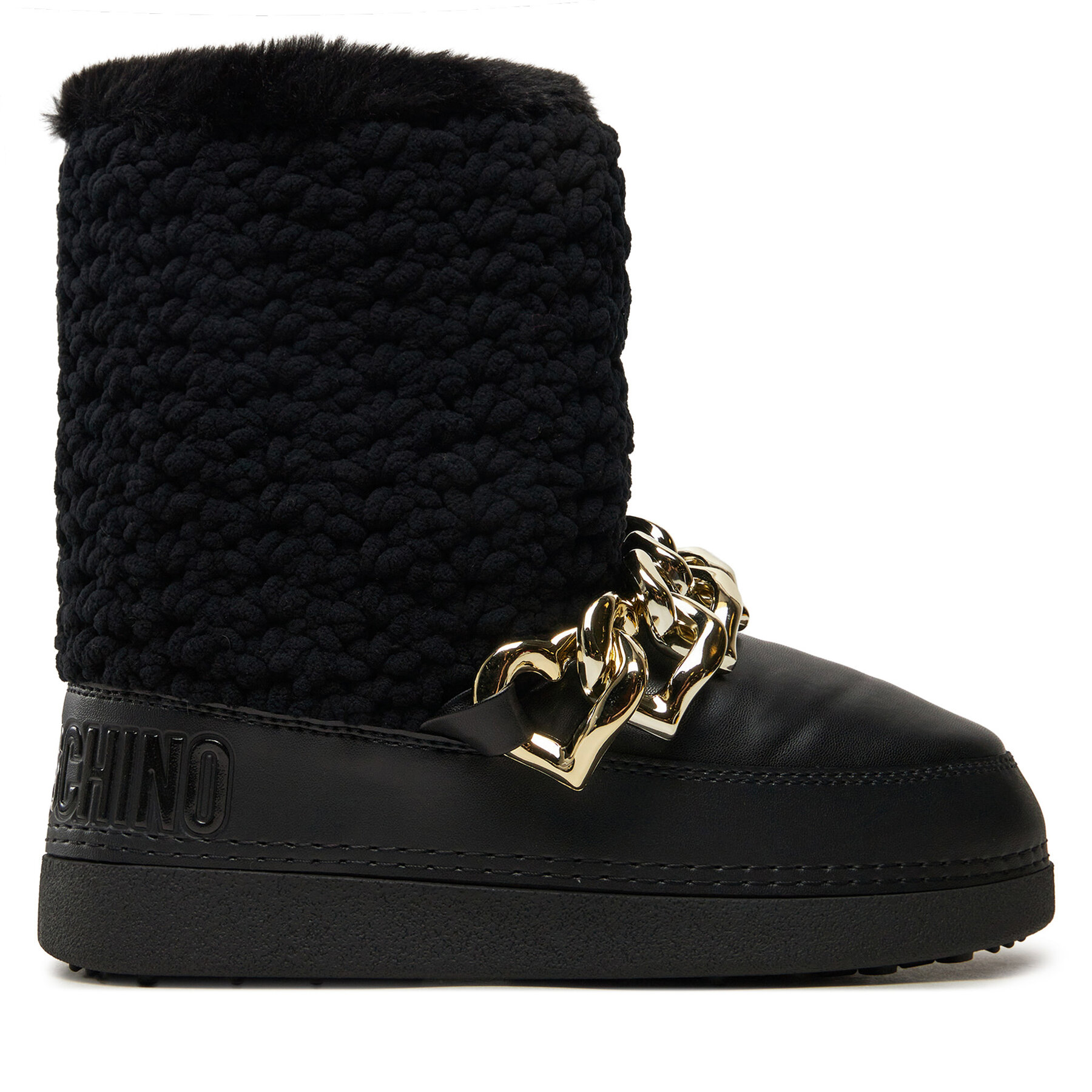 LOVE MOSCHINO Śniegowce JA24322G0LISI000 Czarny