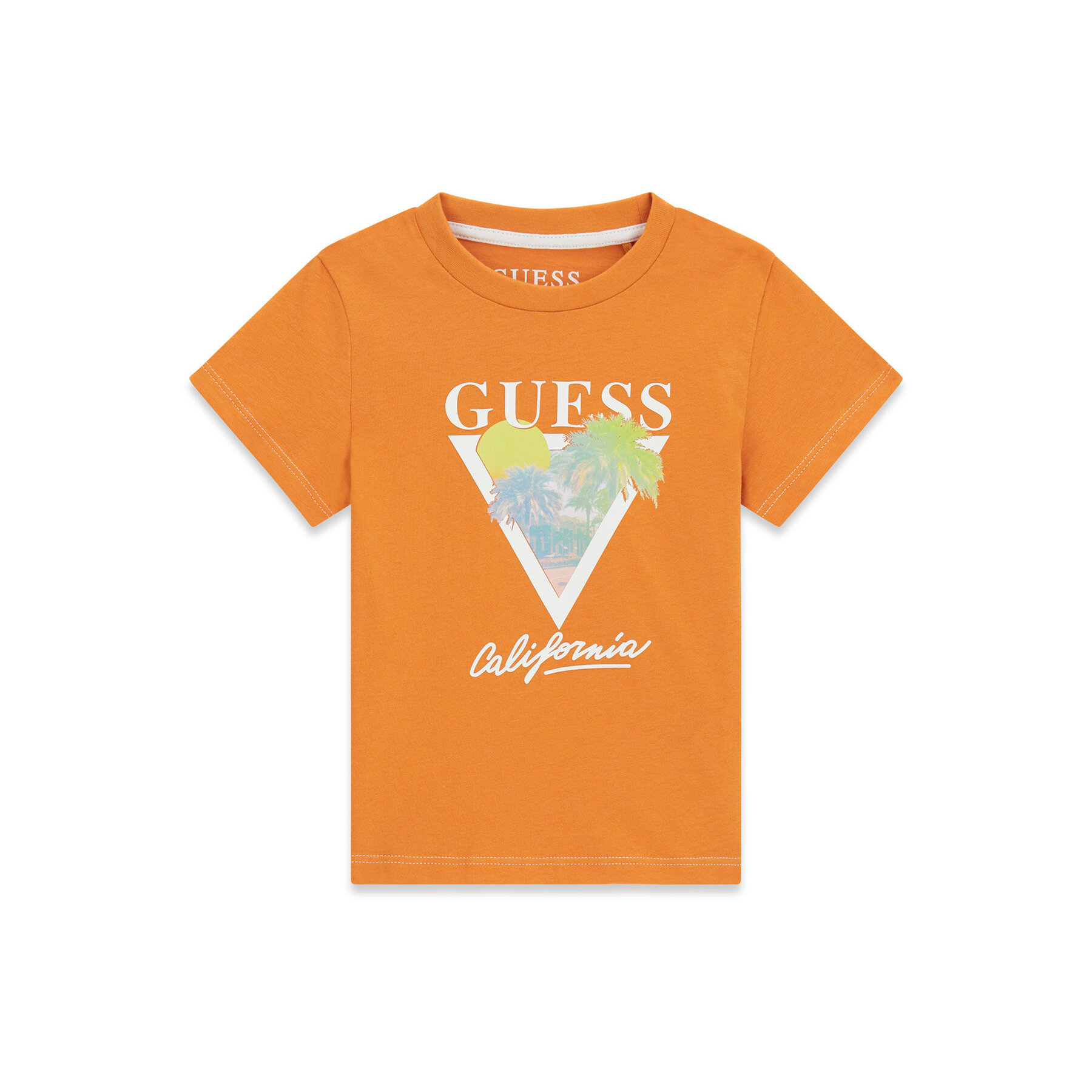 Guess T-Shirt N6GI10 K8HM4 Pomarańczowy Regular Fit