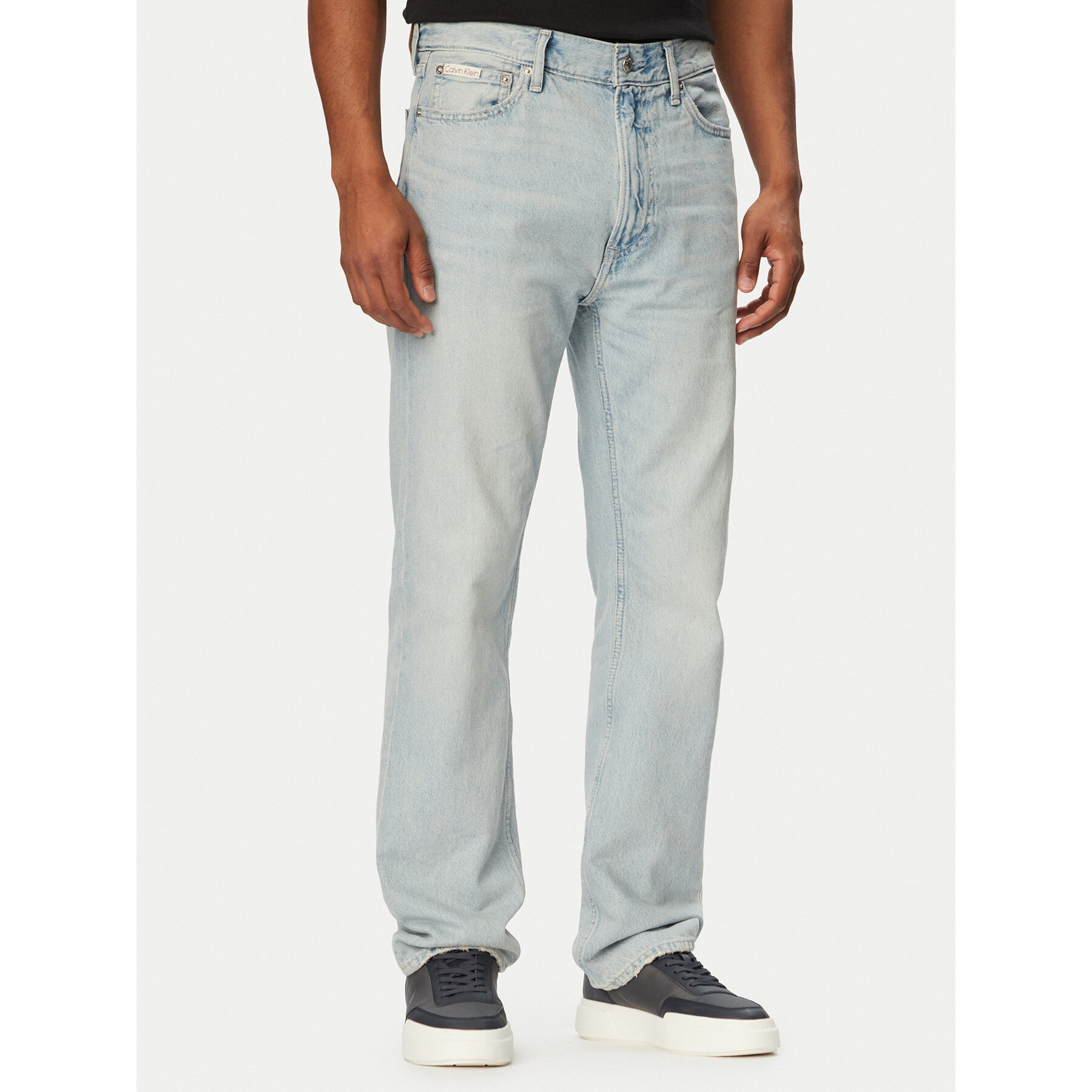 Calvin Klein Jeans Jeansy LV04RG789G Niebieski jasny Straight Fit