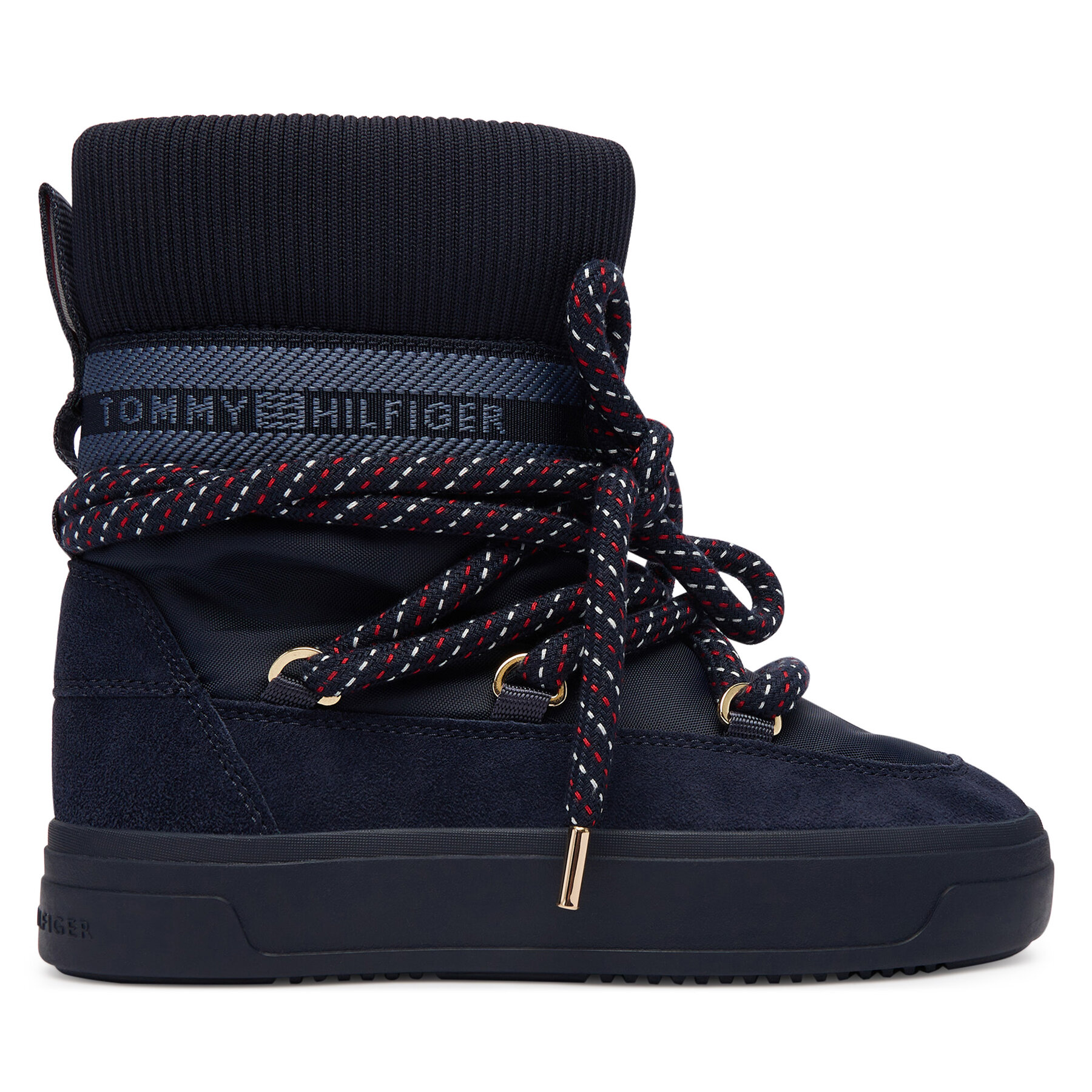 Tommy Hilfiger Śniegowce Tommytech Rwb Snowboot Warm FW0FW09163 Granatowy