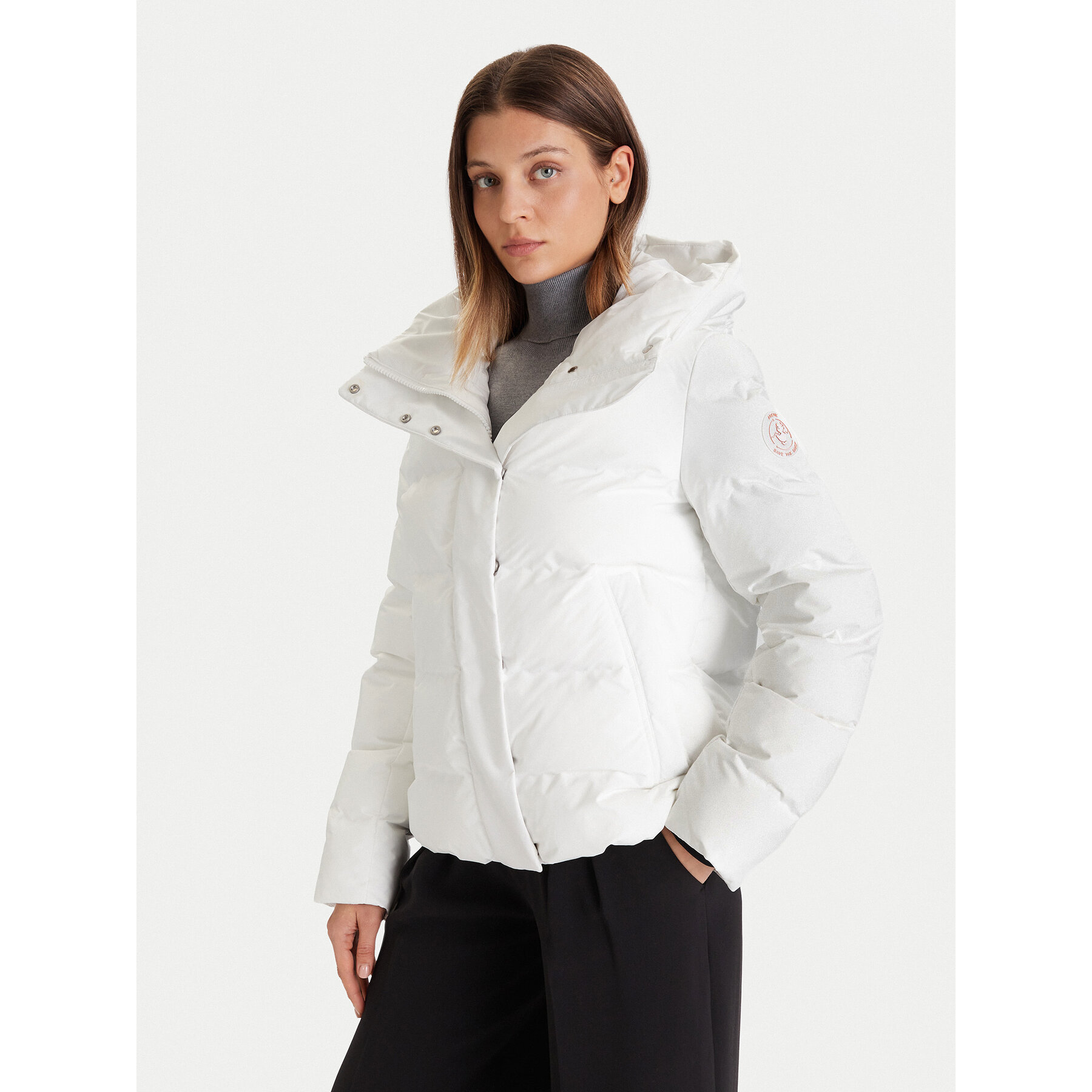 Save The Duck Kurtka narciarska P32533W LEAF21 Biały Regular Fit