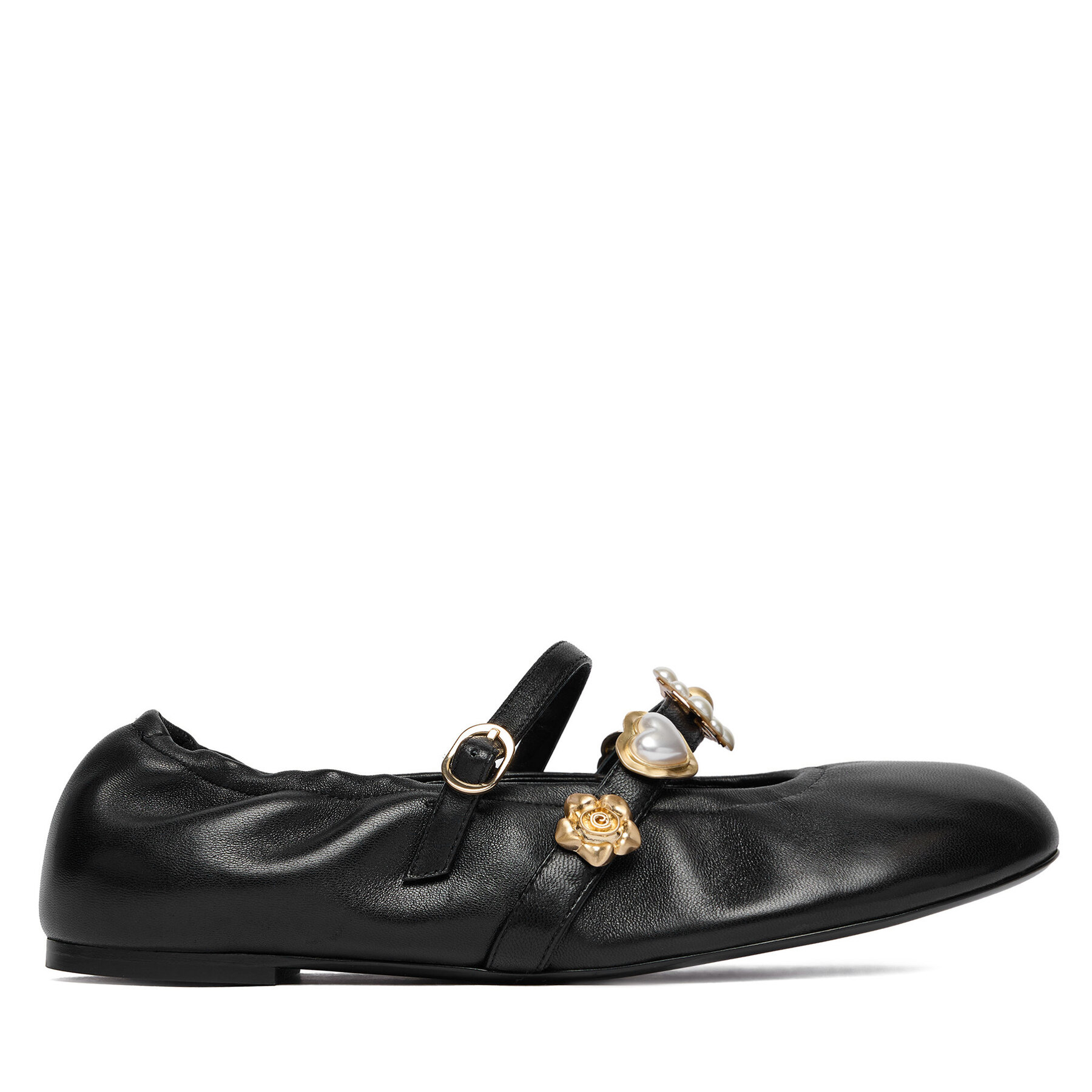 Stuart Weitzman Baleriny Socharming Mary Jane SN124 Czarny