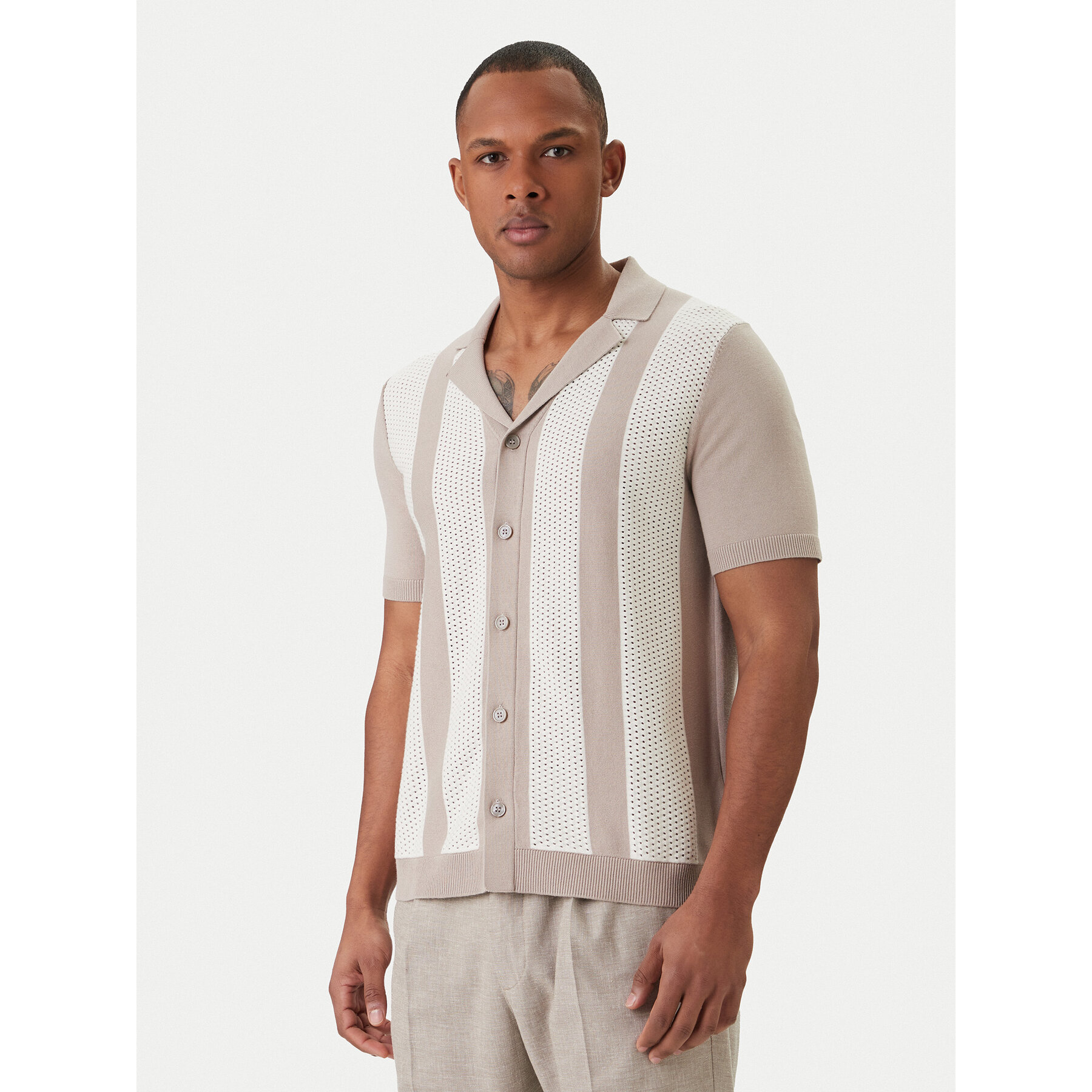 JOOP! Koszula Galvo 30101514 Beżowy Regular Fit