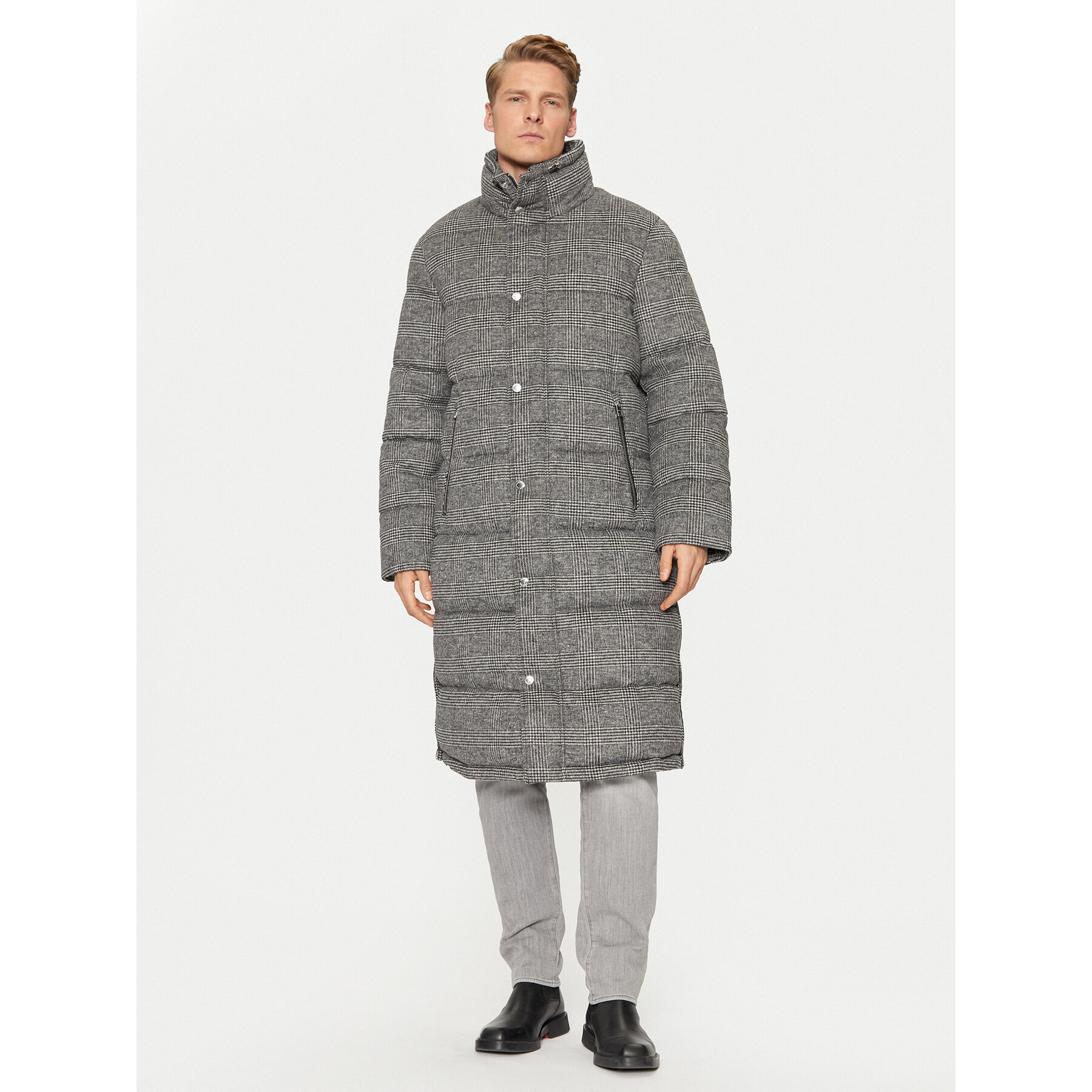 Michael Kors Kurtka zimowa CF4202FFF1 Szary Regular Fit