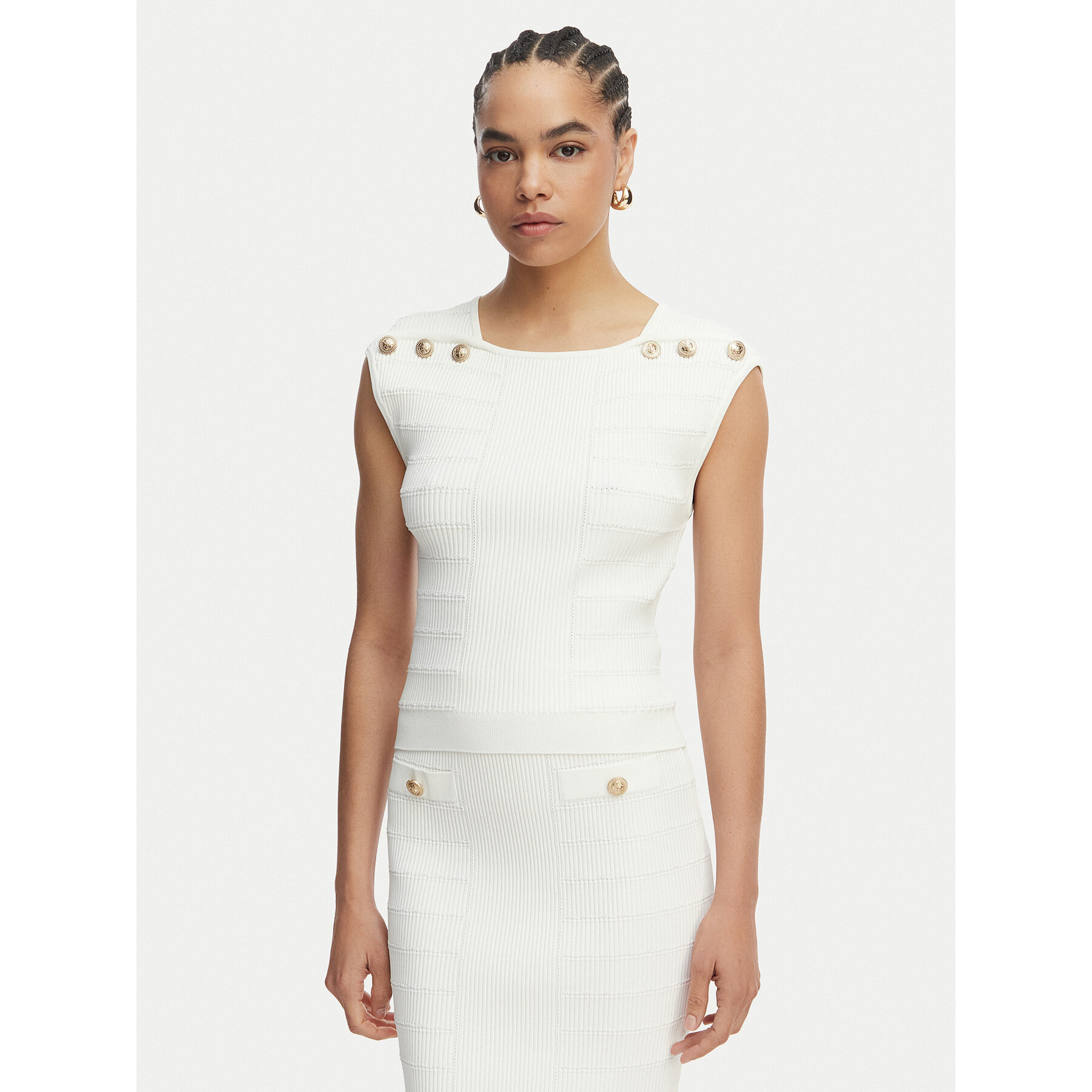 Guess Bluzka W5YR12 Z0130 Biały Regular Fit