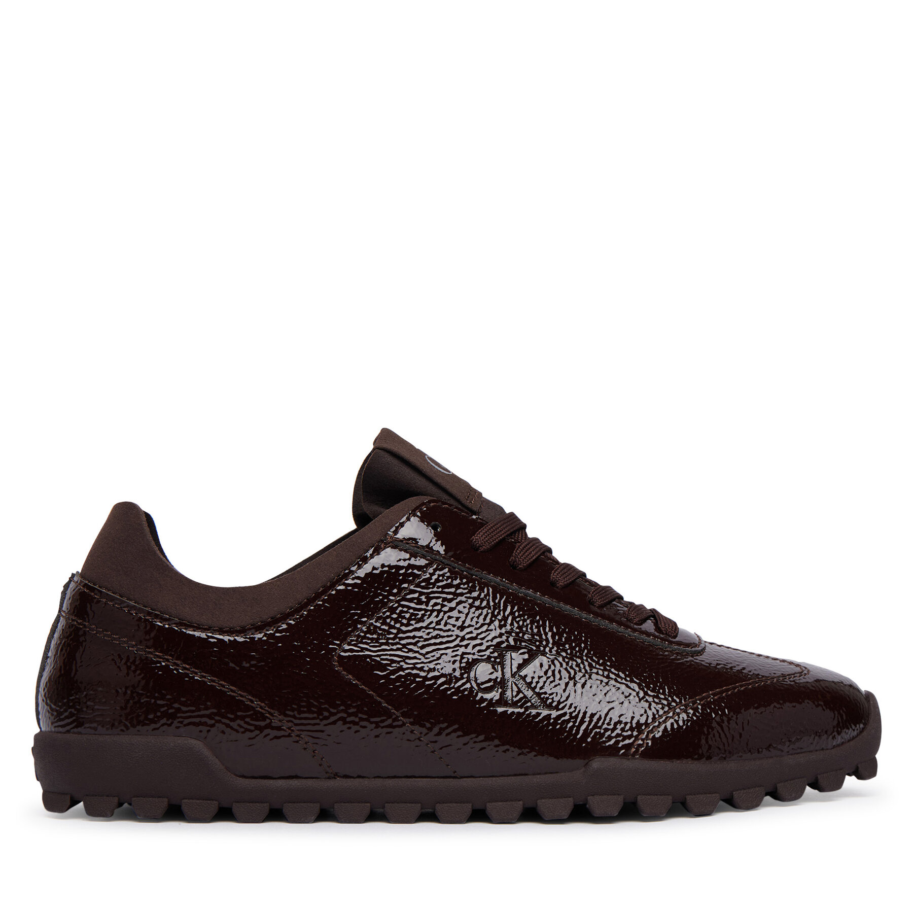 Calvin Klein Sneakersy Low Profile Run Mg Pol Mix Mat HW0HW03284 Bordowy