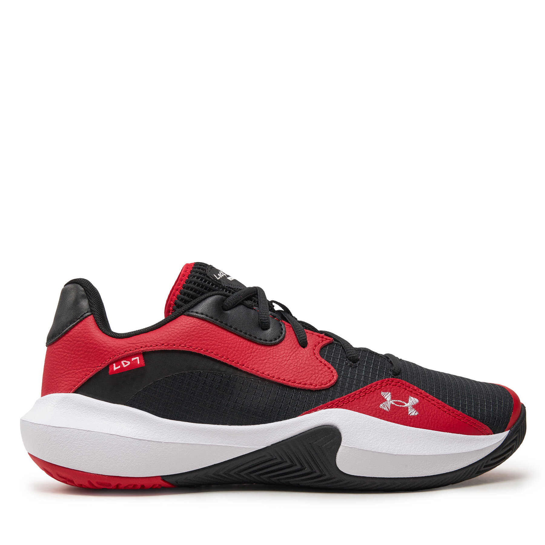 Under Armour Buty do koszykówki UA Lockdown 7 Low 3027646 Czerwony