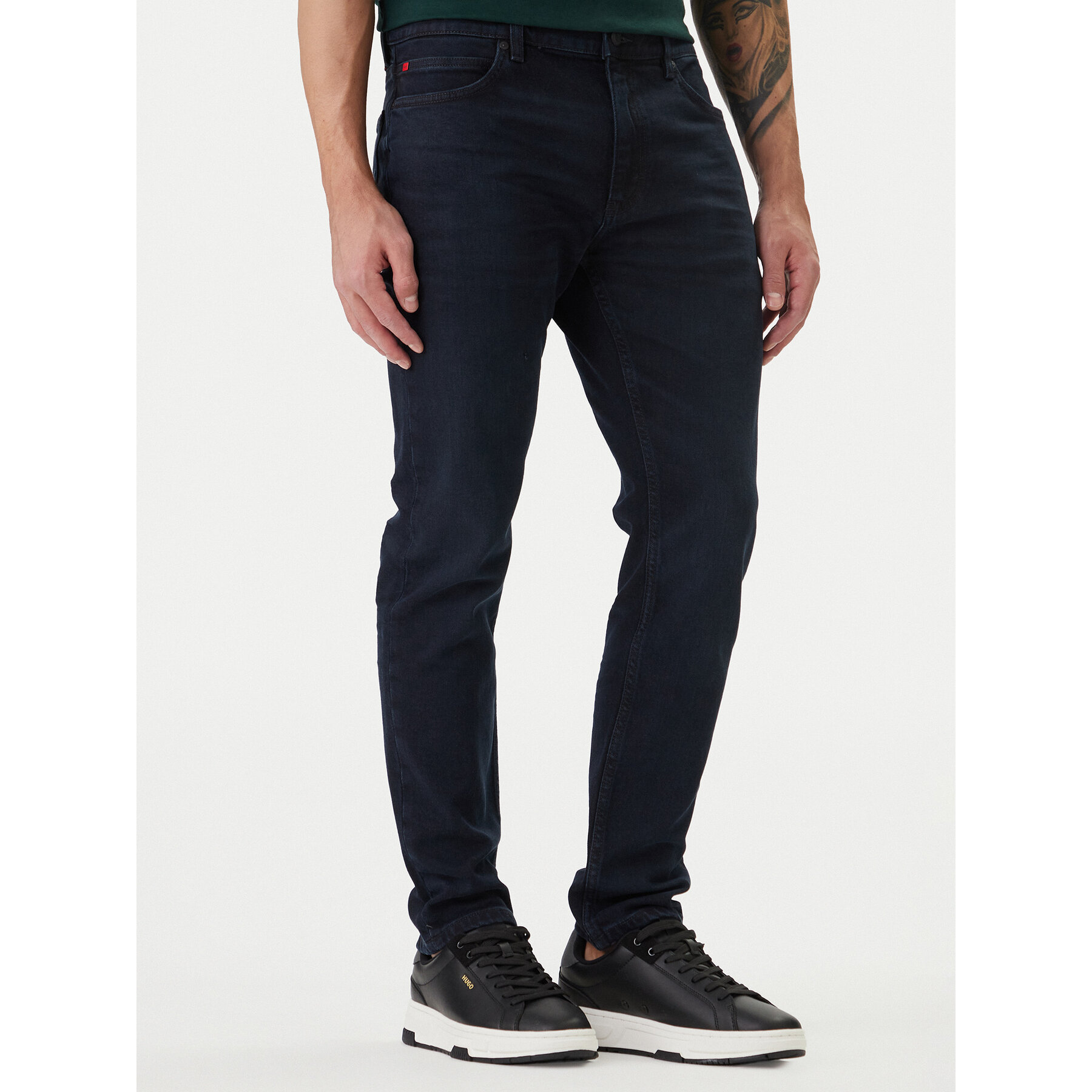 HUGO Jeansy 50517493 Granatowy Extra Slim Fit