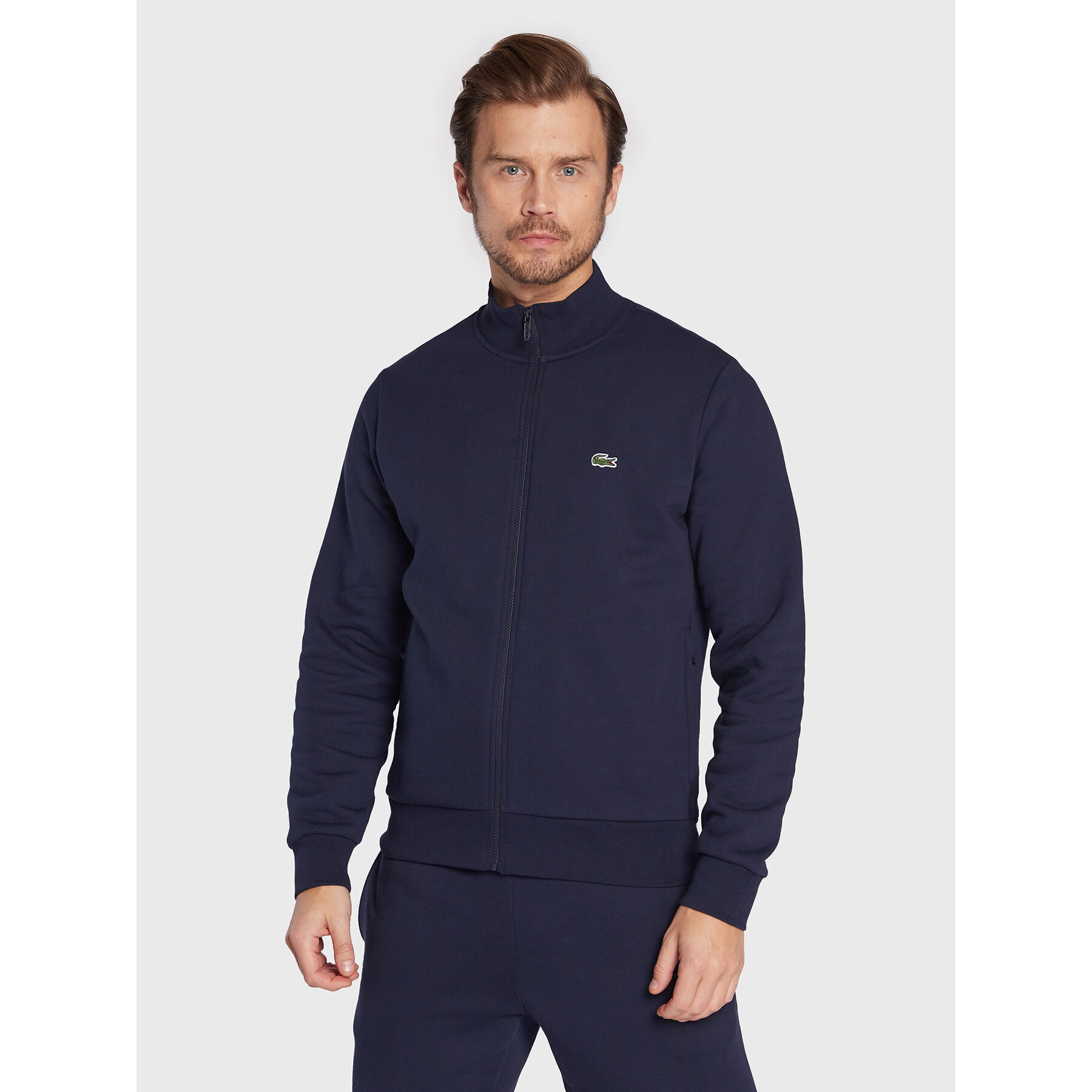 Lacoste Bluza SH9622 Granatowy Regular Fit
