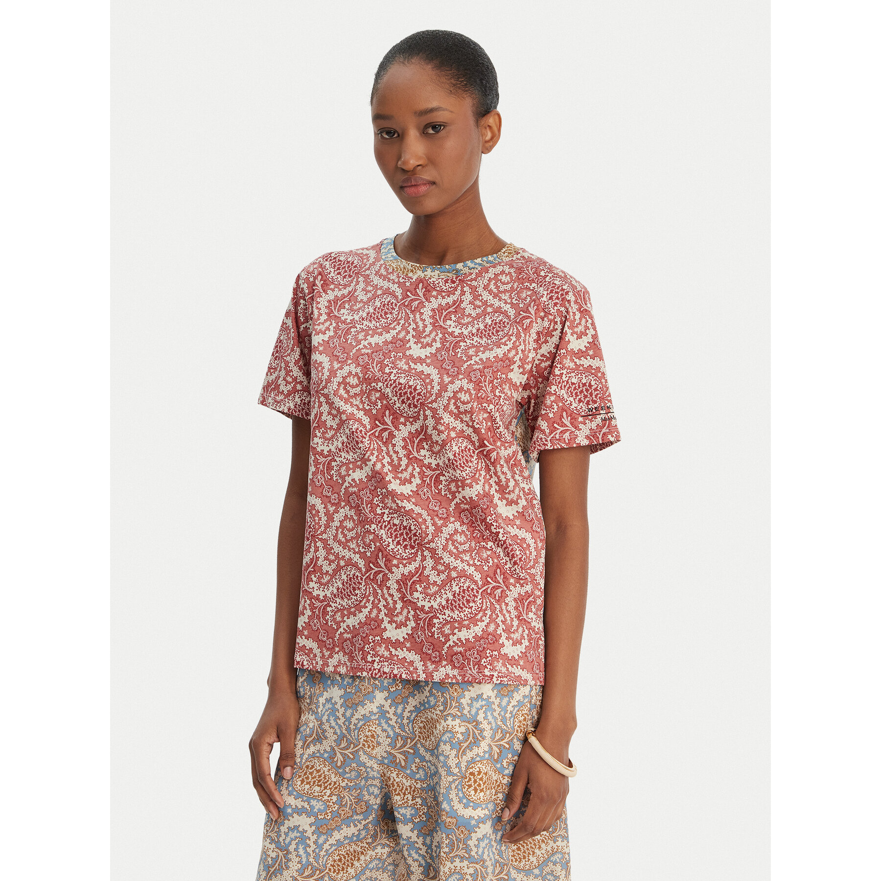Weekend Max Mara T-Shirt Bussola 2615971022 Czerwony Regular Fit