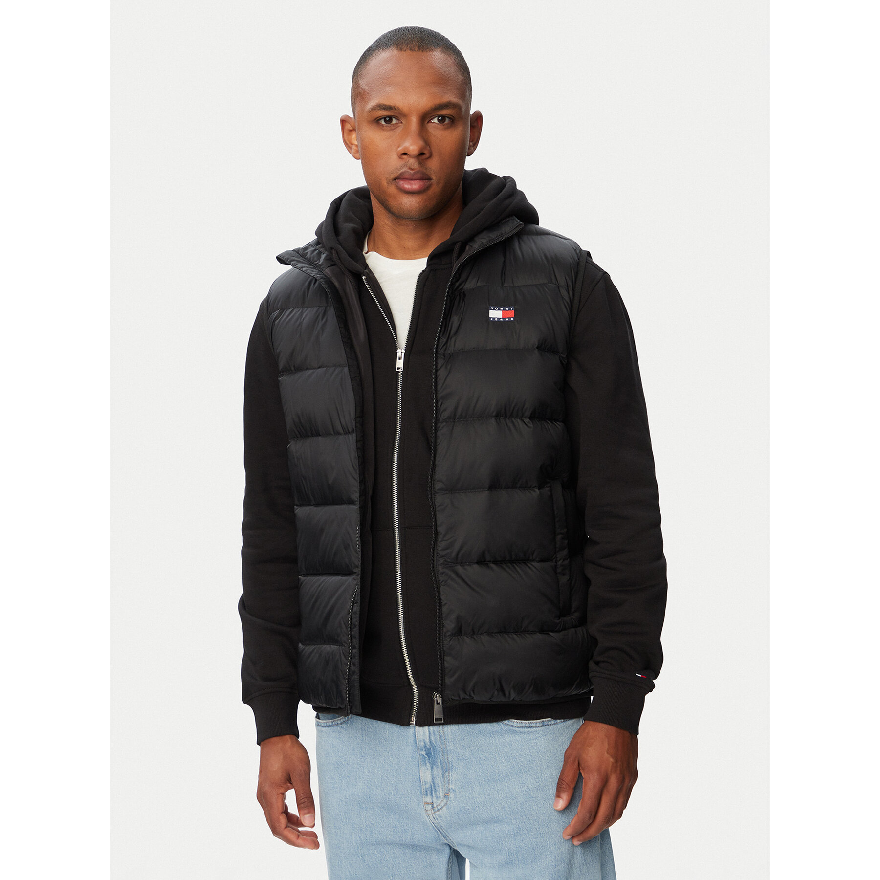 Tommy Jeans Kamizelka DM0DM23232 Czarny Regular Fit