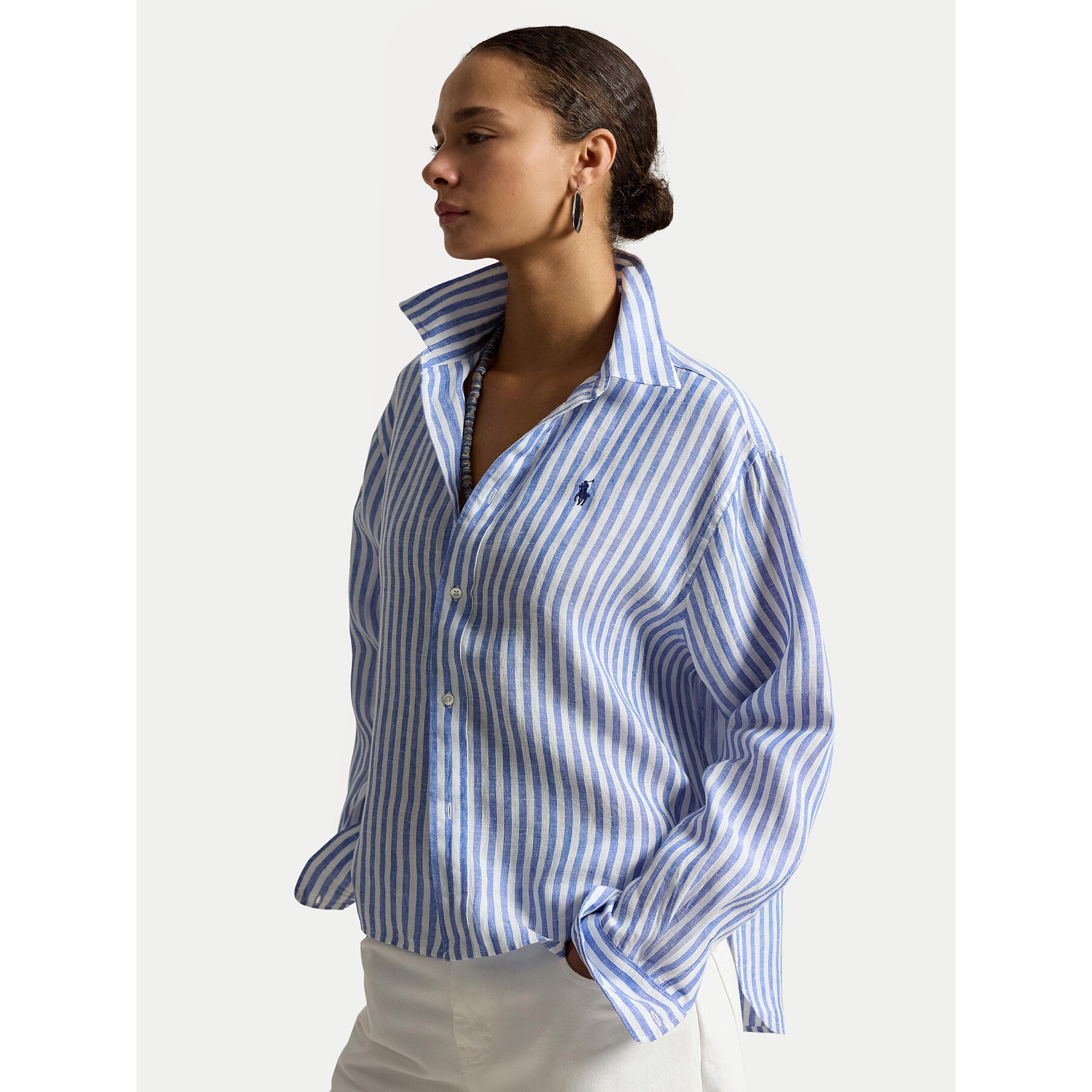 Polo Ralph Lauren Koszula 211935130503 Niebieski jasny Relaxed Fit