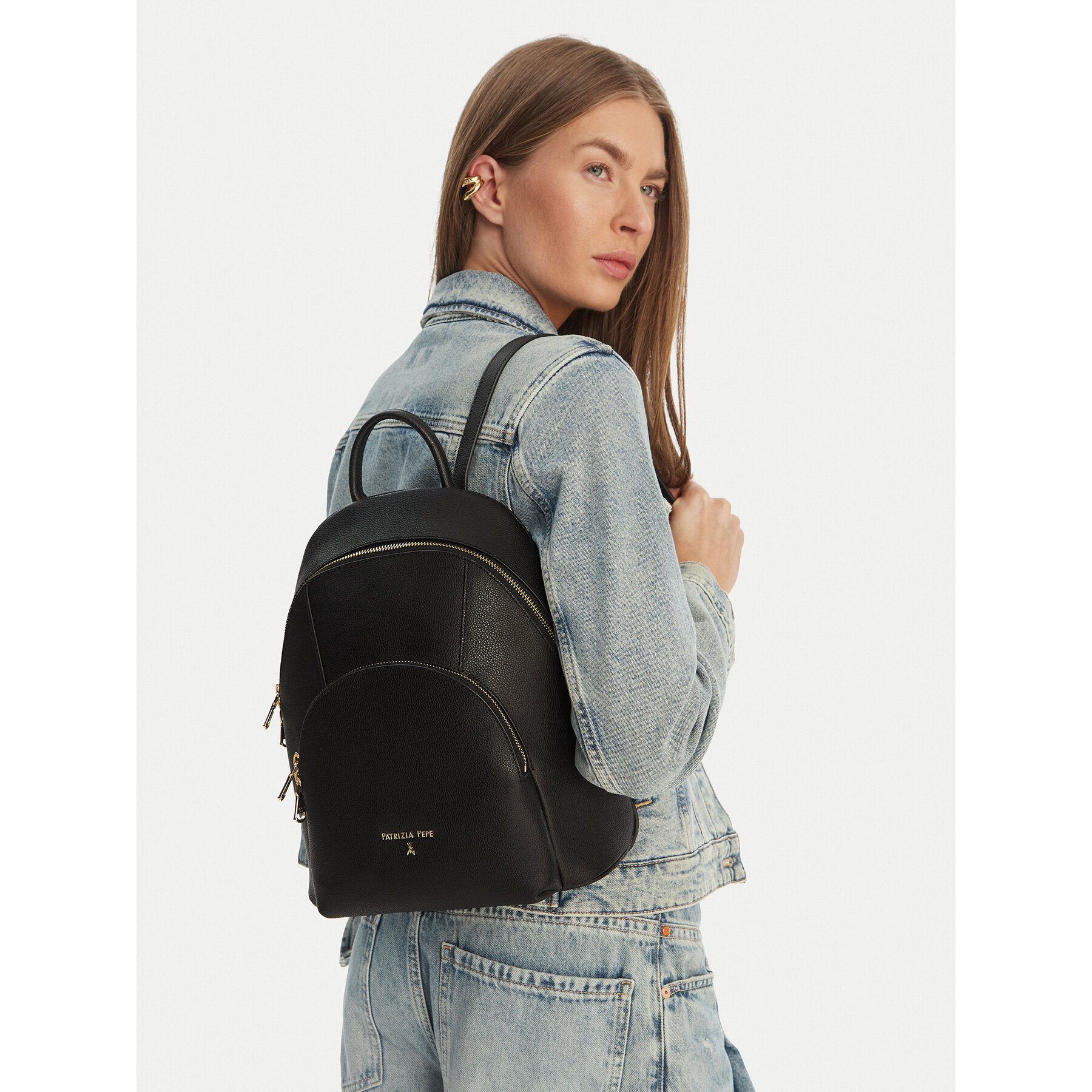 Patrizia Pepe Plecak 8B0325/L001-K103 Czarny