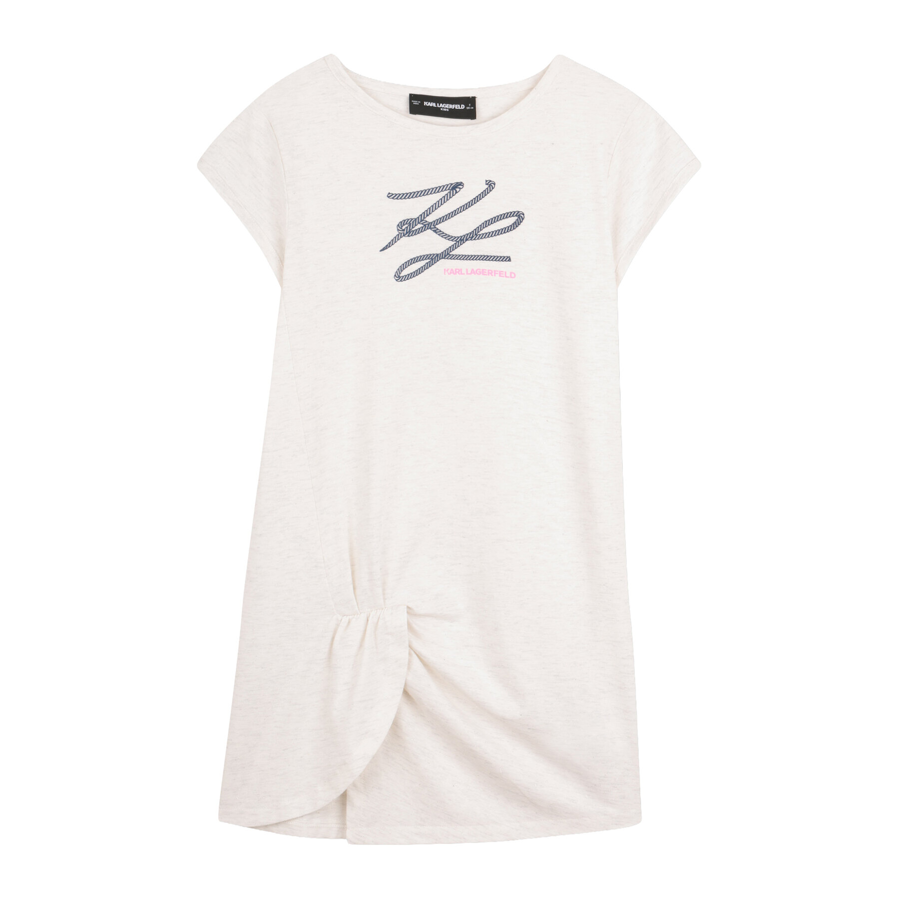 Karl Lagerfeld Kids Sukienka codzienna Z31150 D Biały Regular Fit