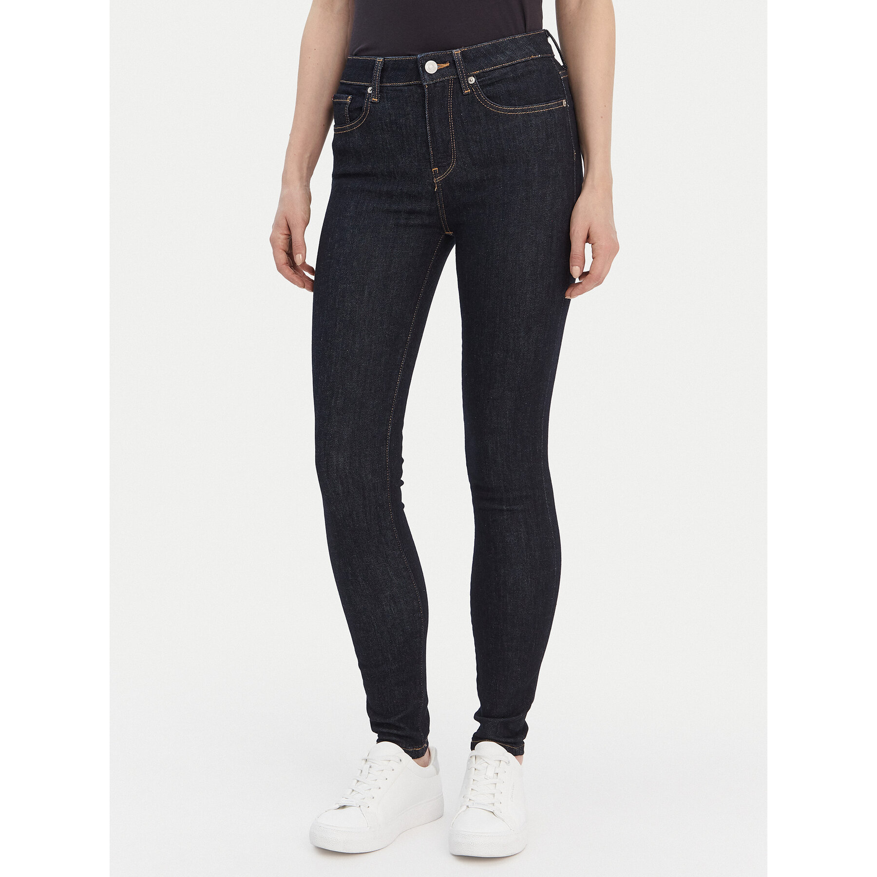Tommy Hilfiger Jeansy Como WW0WW42487 Granatowy Skinny Fit
