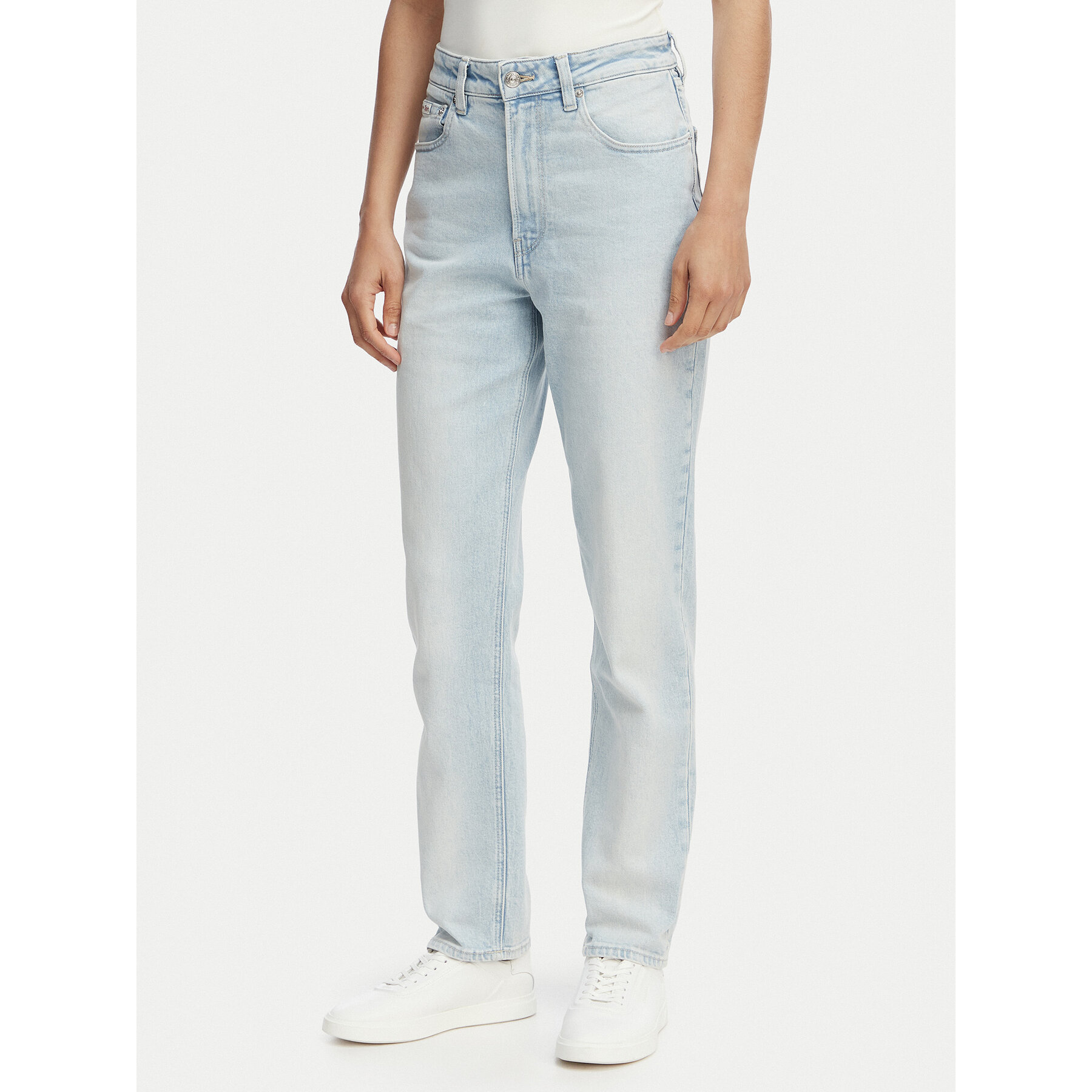 Calvin Klein Jeans Jeansy LV047F669G Niebieski Mom Fit