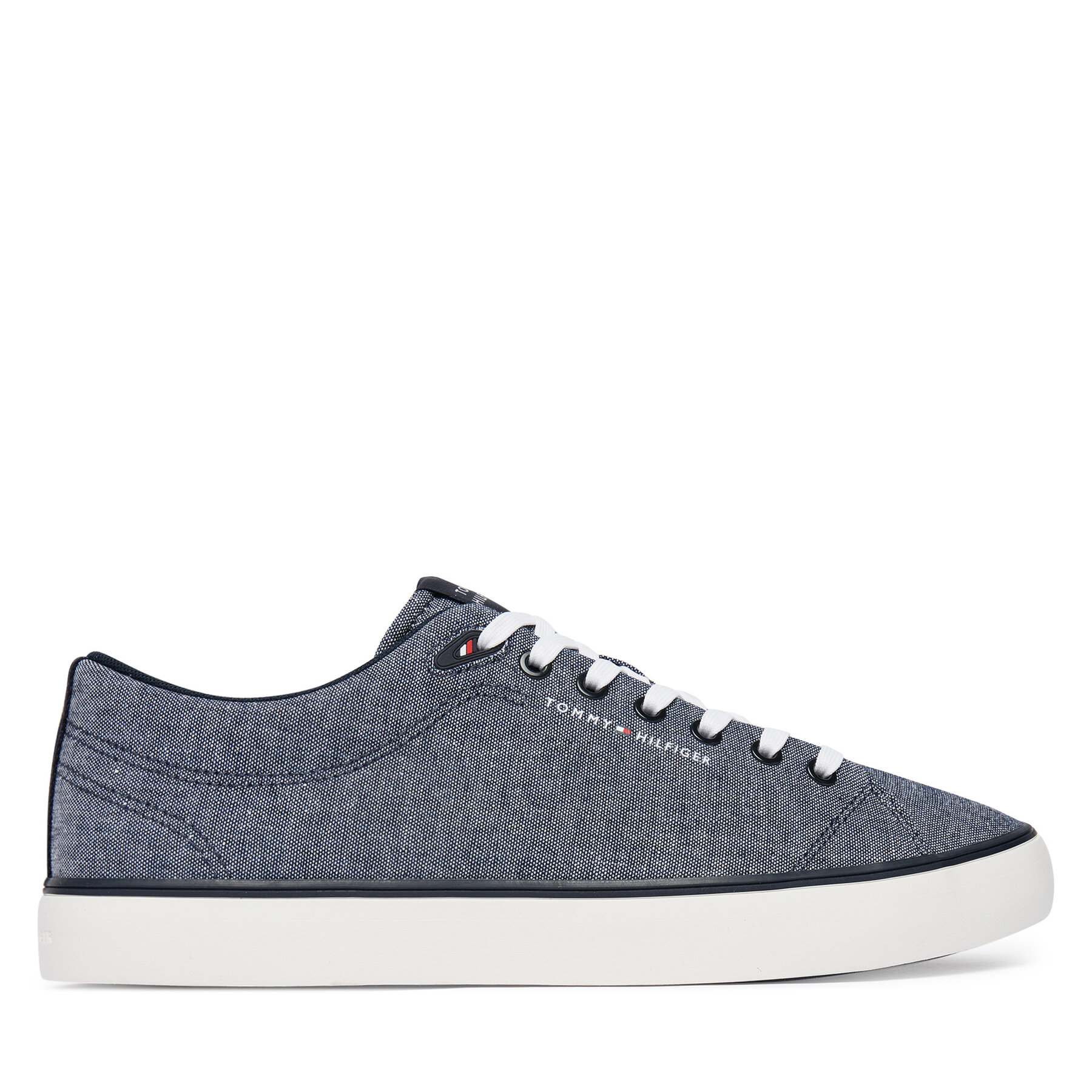 Tommy Hilfiger Tenisówki Th Hi Vulc Core Low Chambray FM0FM05818 Niebieski