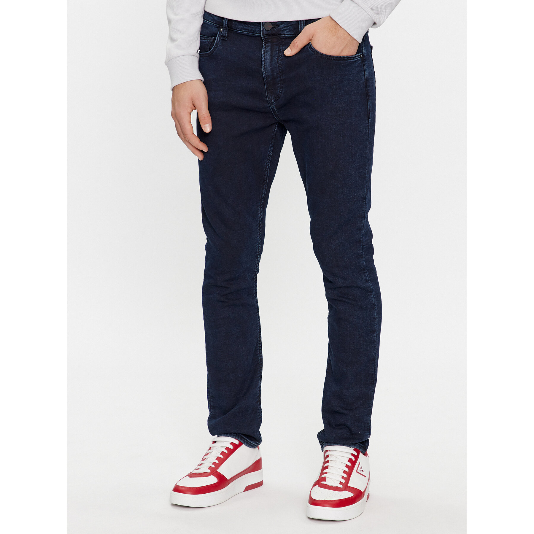 Guess Jeansy M4RA27 D58P1 Granatowy Super Skinny Fit