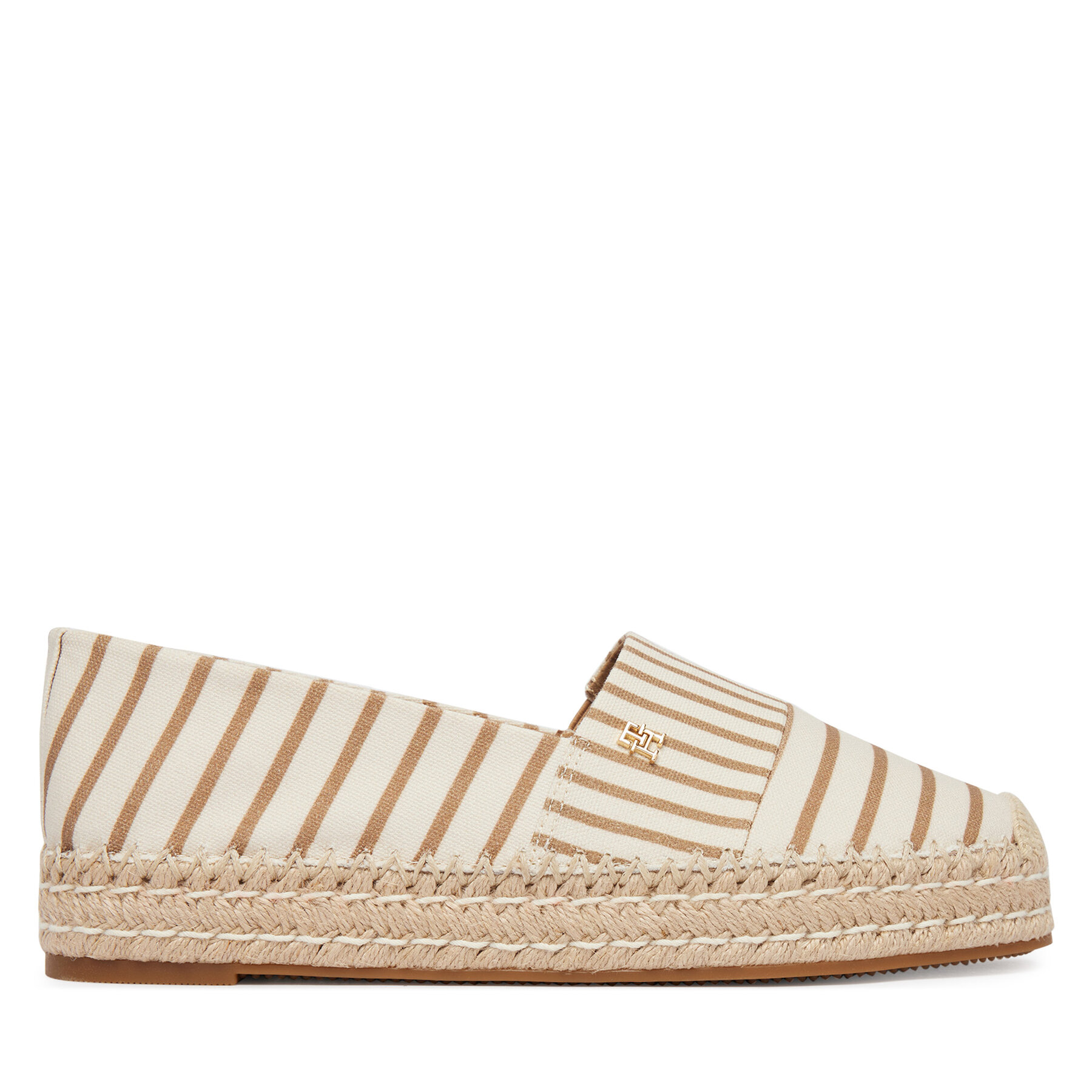 Tommy Hilfiger Espadryle Th Platform Espadrille Stripes FW0FW09143 Beżowy