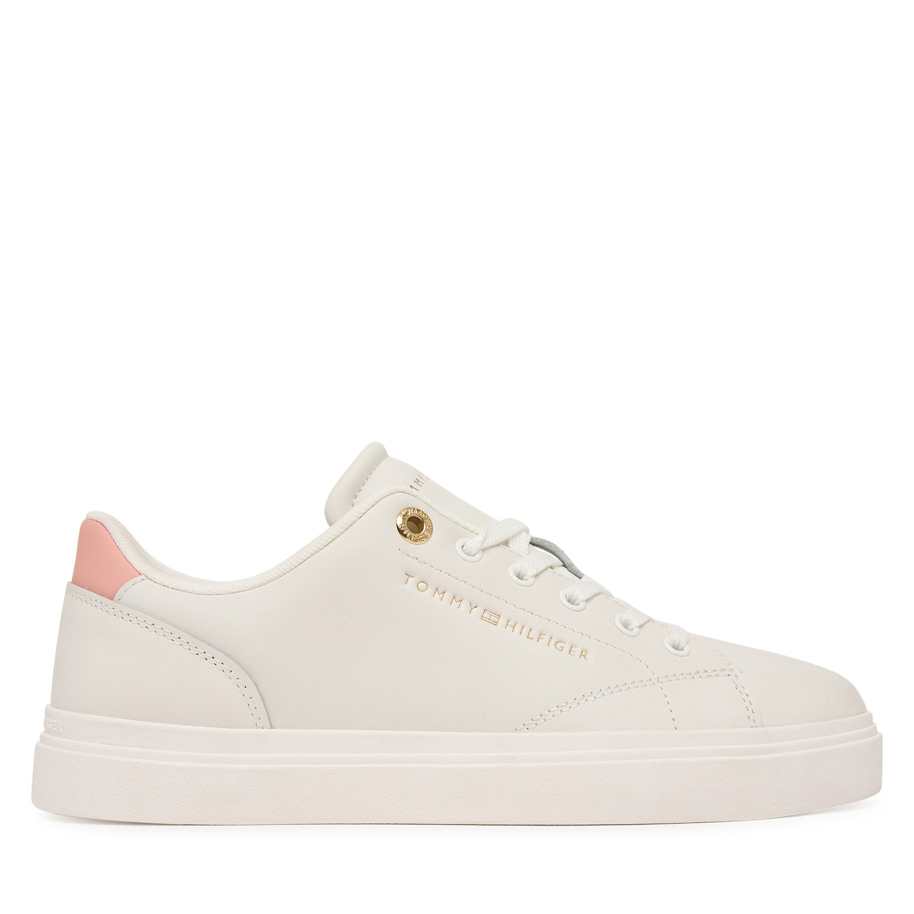 Tommy Hilfiger Sneakersy Th Chic Sneaker FW0FW09105 Kremowy