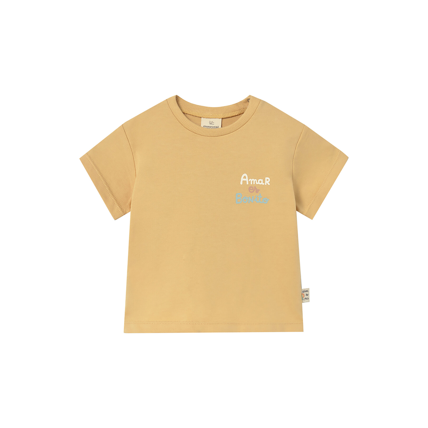 Mayoral T-Shirt 1077 Żółty Regular Fit