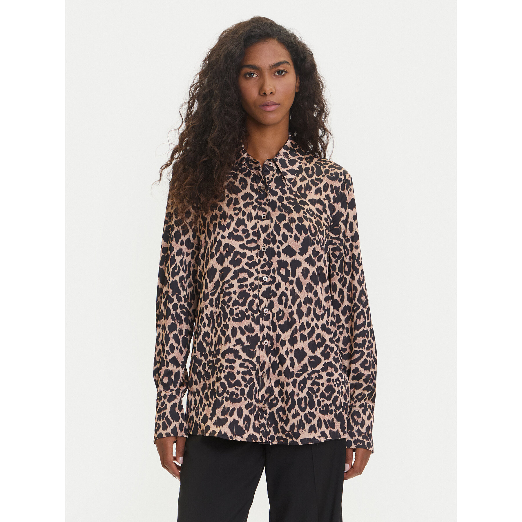 Guess Koszula W5YH03 WF1T2 Brązowy Regular Fit