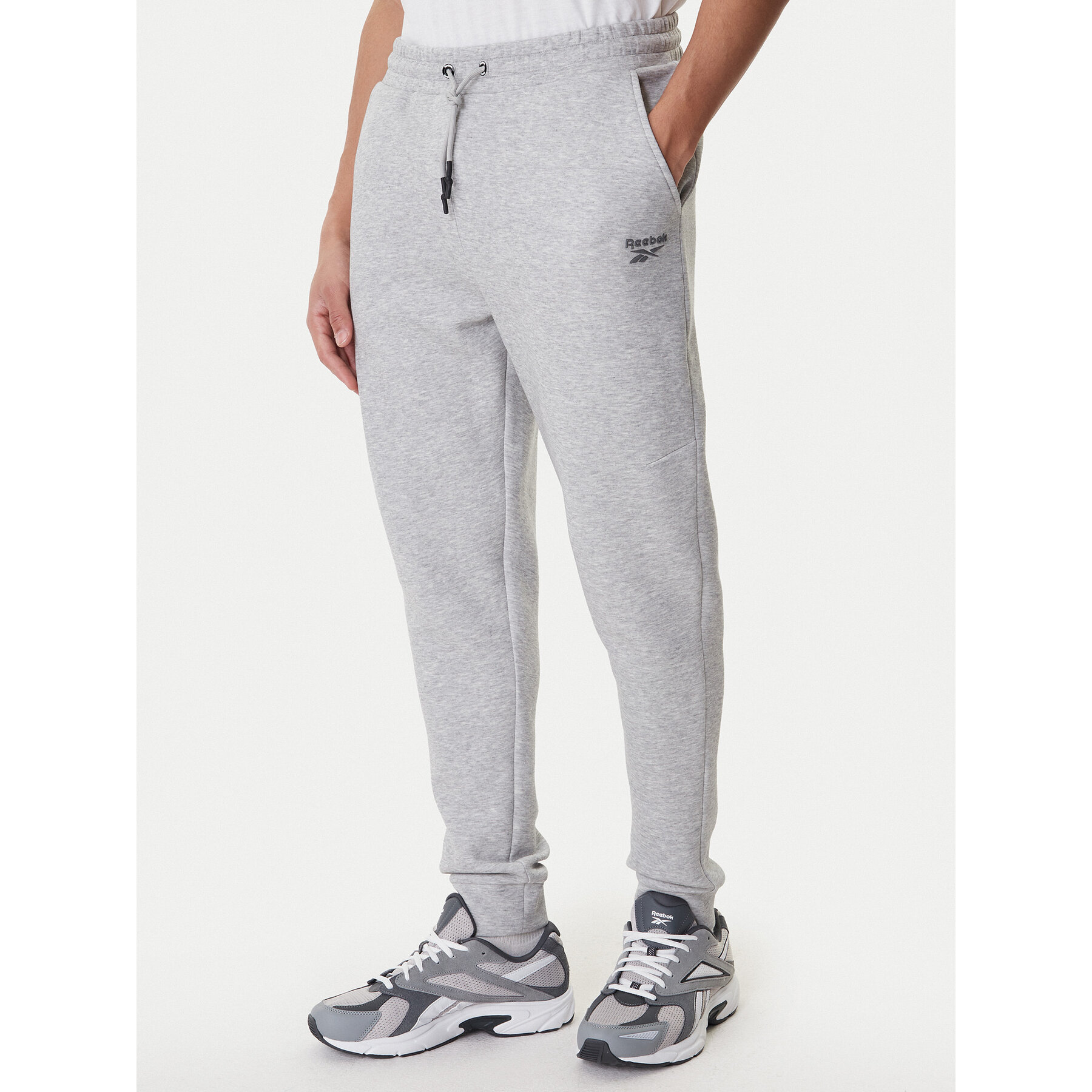 Reebok Spodnie dresowe Azaz RK25549CCM Szary Slim Fit