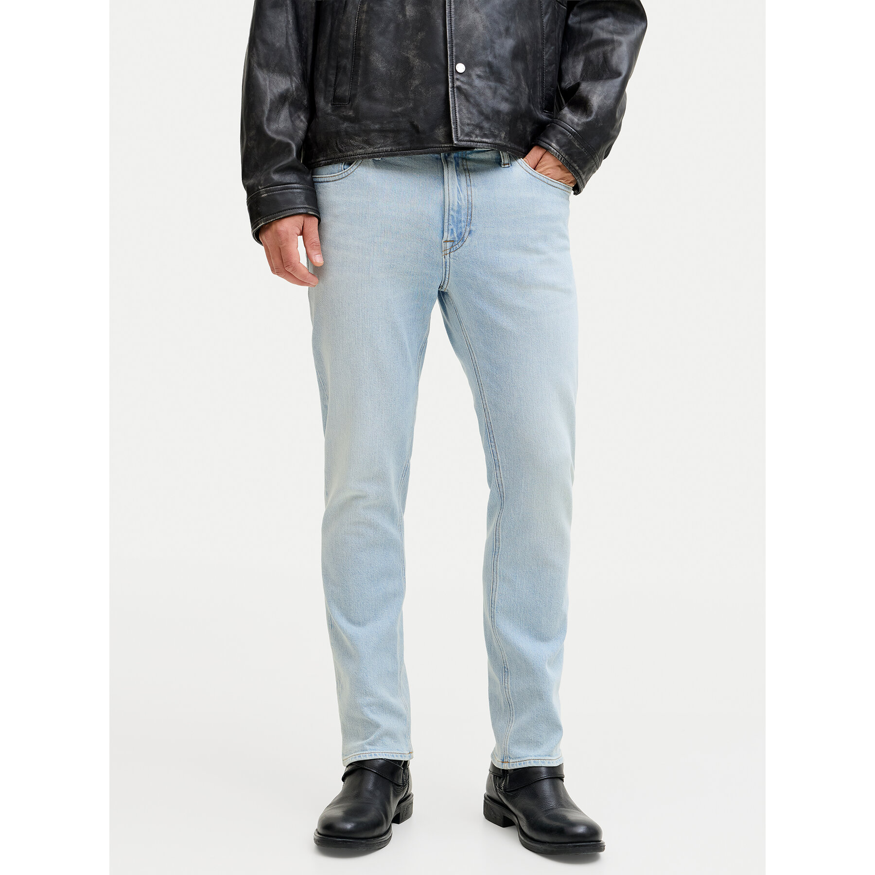 Jack & Jones Jeansy Clark 12289105 Niebieski Regular Fit