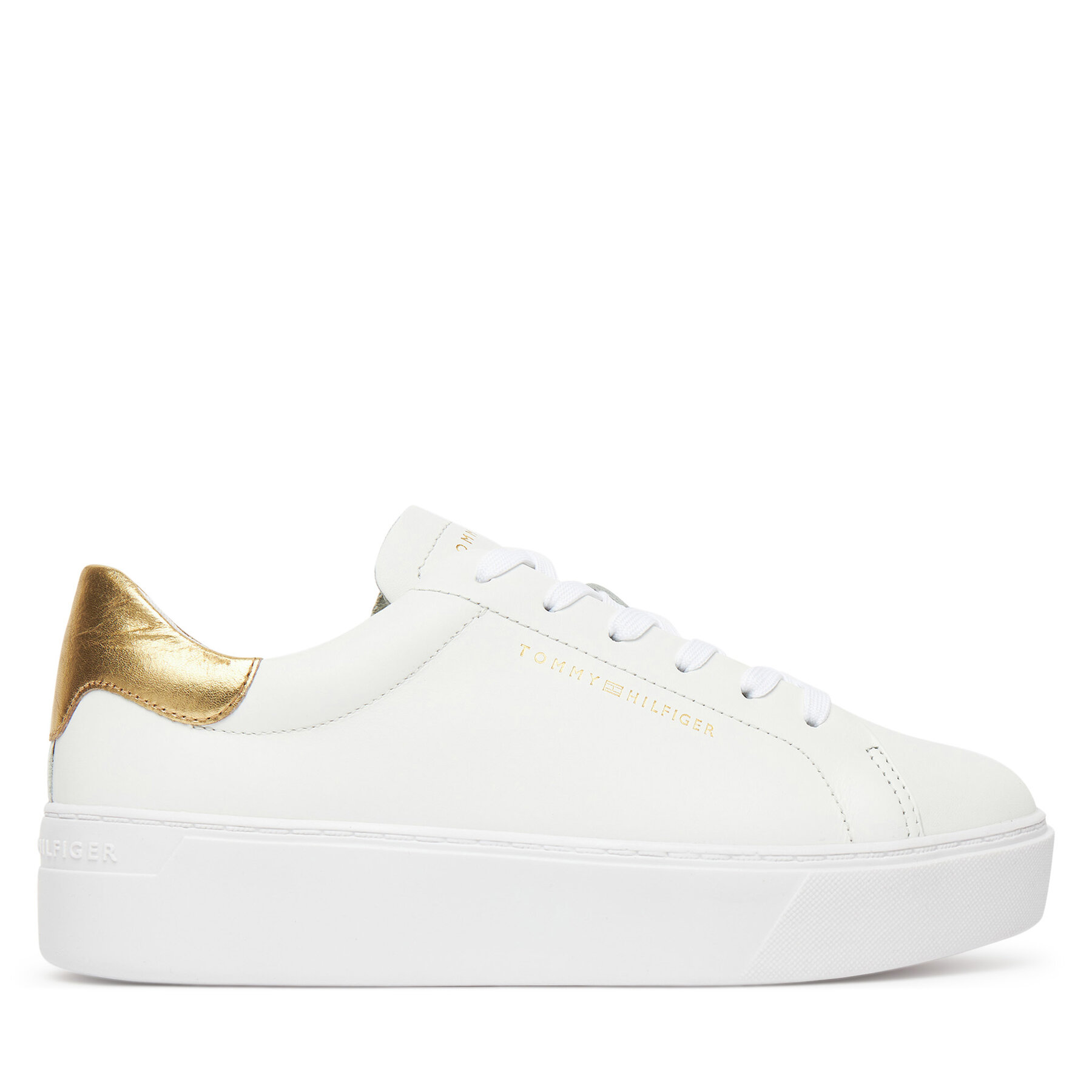 Tommy Hilfiger Sneakersy Essential Platform Court Sneaker FW0FW08756 Biały