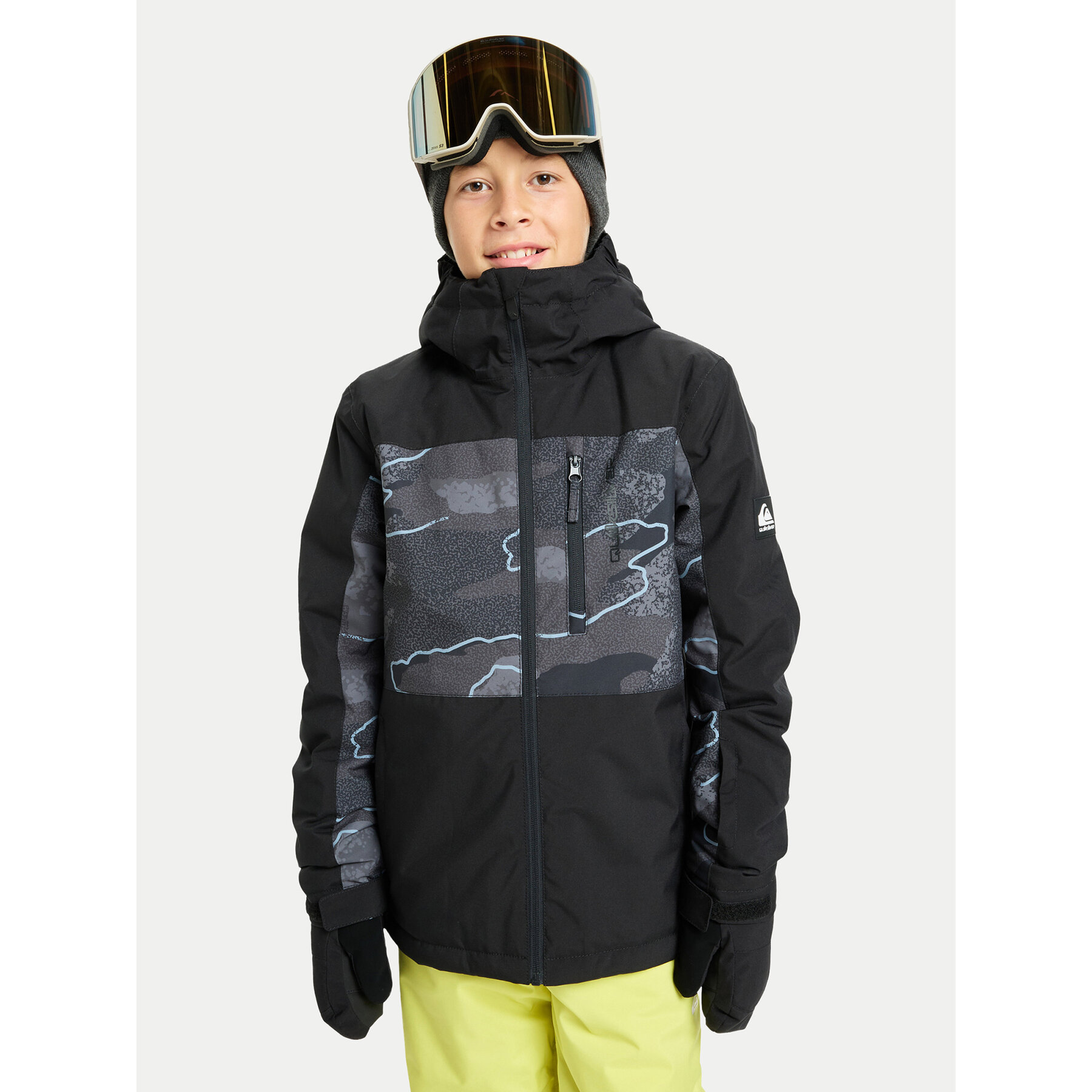 Quiksilver Kurtka snowboardowa Side Hit EQBTJ03220 Czarny Regular Fit