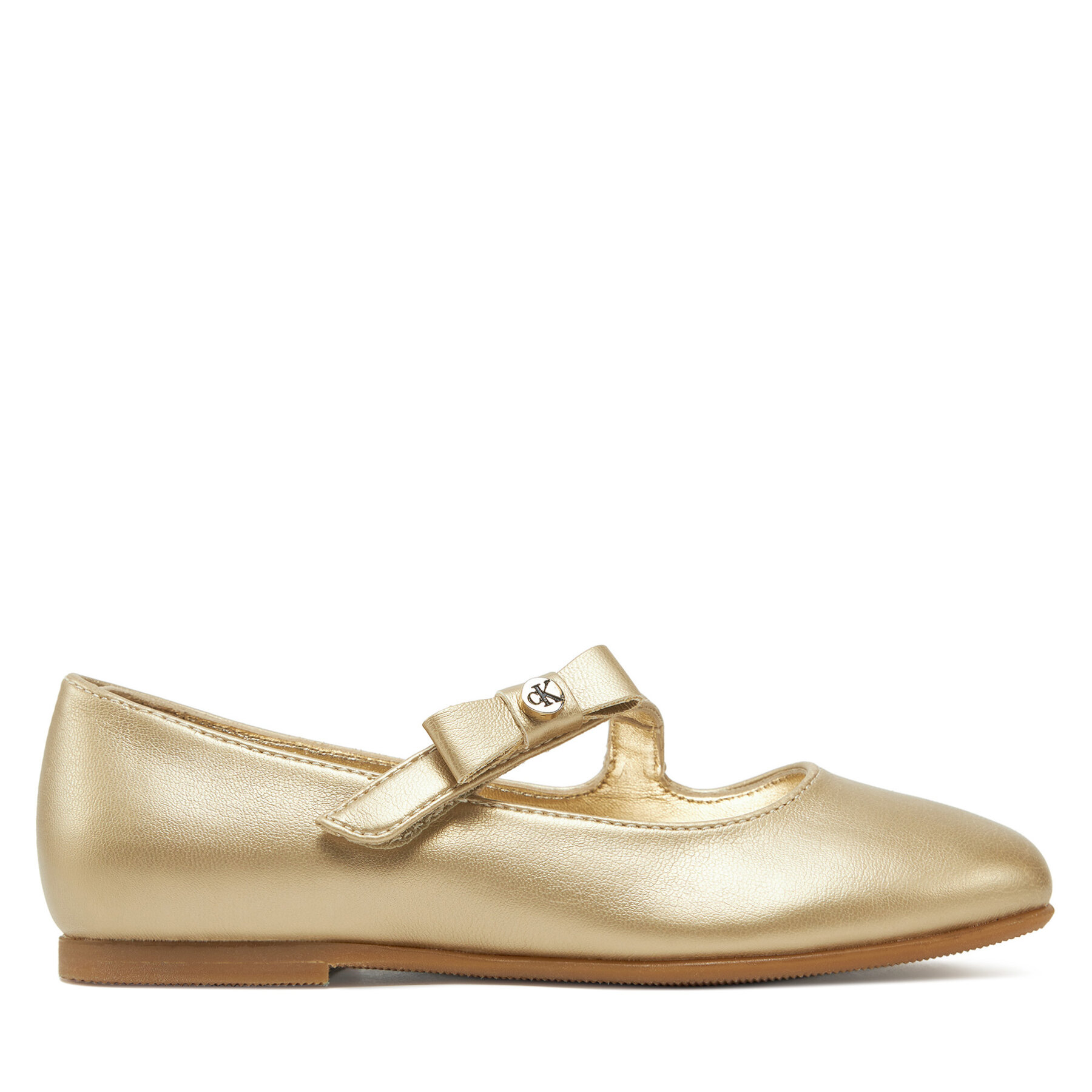 Calvin Klein Jeans Baleriny Ballerina V4A3-83042-1322 M Złoty