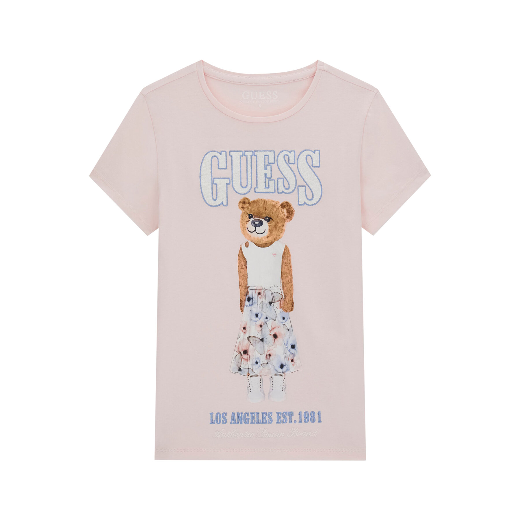 Guess T-Shirt J6RI10 K6YW4 Różowy Regular Fit