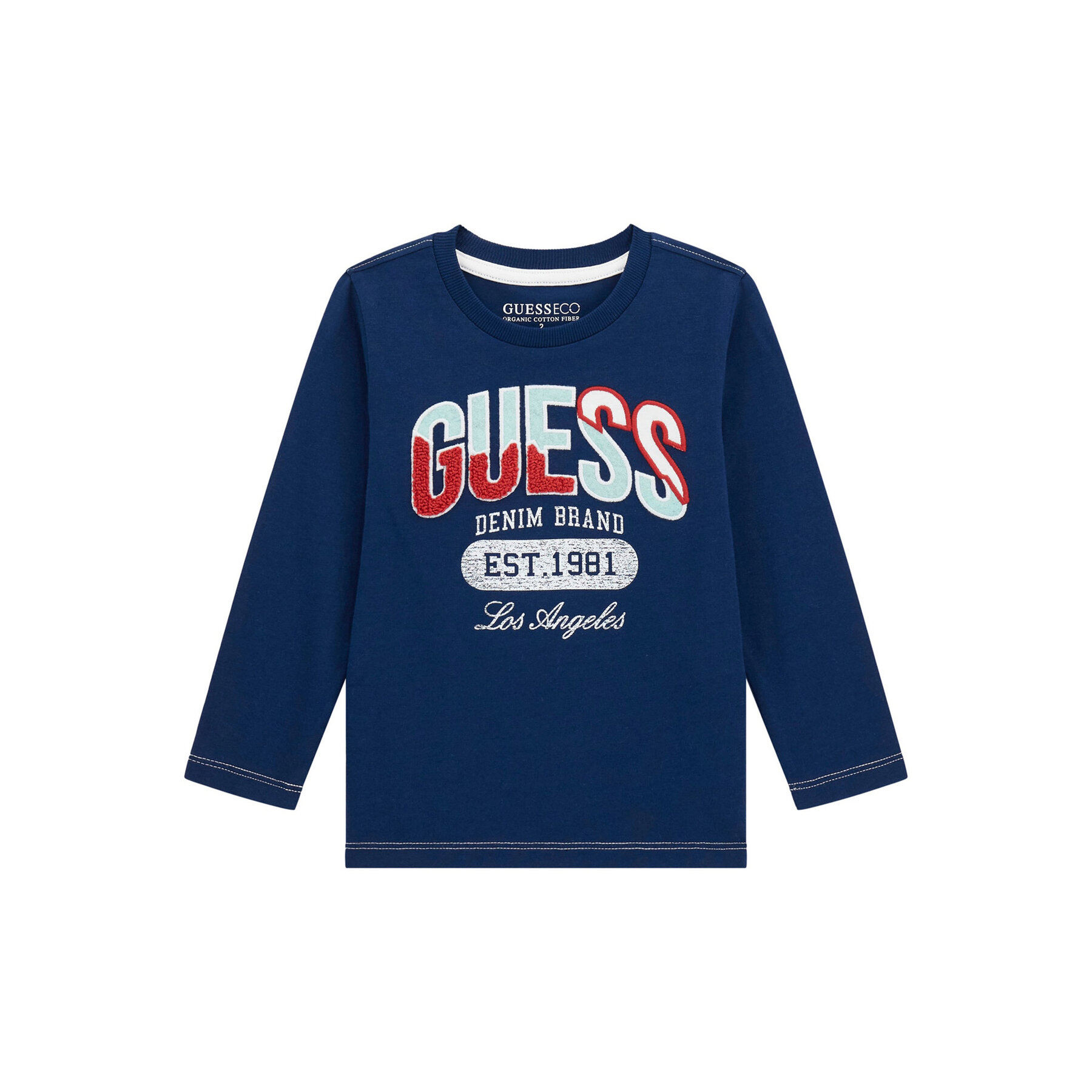 Guess Bluzka N5BI06 I3Z14 Granatowy Regular Fit