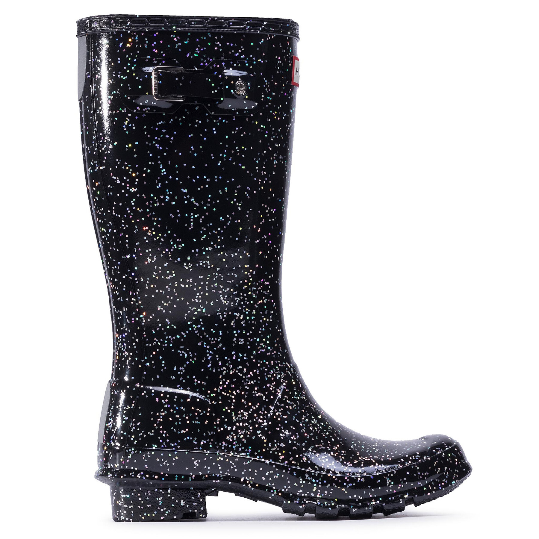 Hunter Kalosze Org Kids Giant Glitter Boots JFT6075RGT Czarny