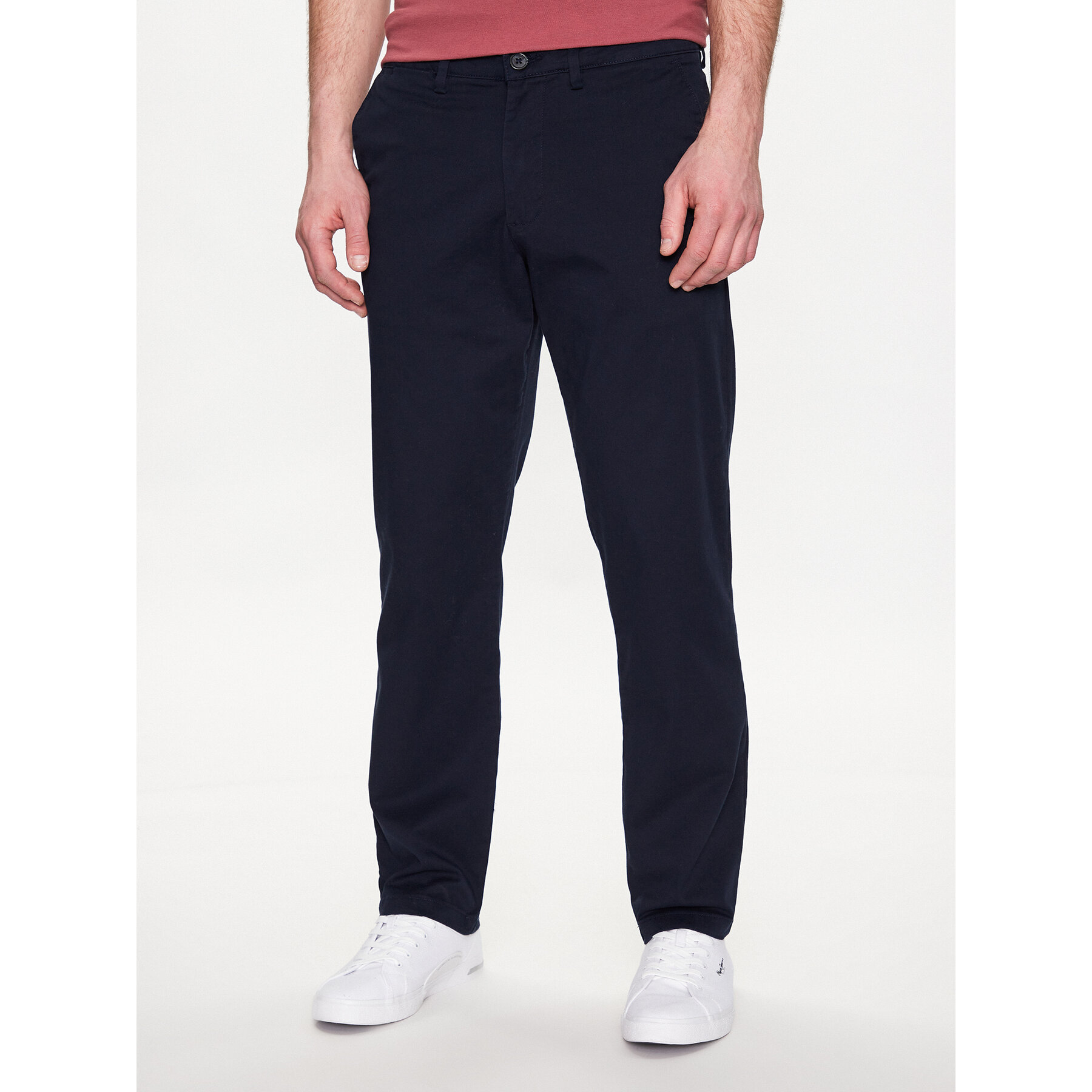 Selected Homme Chinosy 16087665 Granatowy Straight Fit