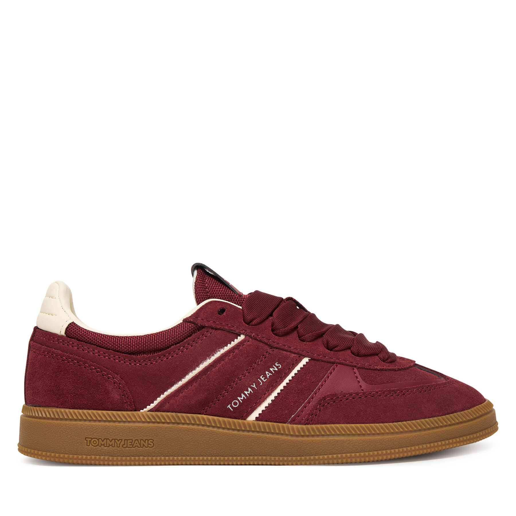 Tommy Jeans Sneakersy The Greenwich Edge Suede EN0EN02924 Bordowy