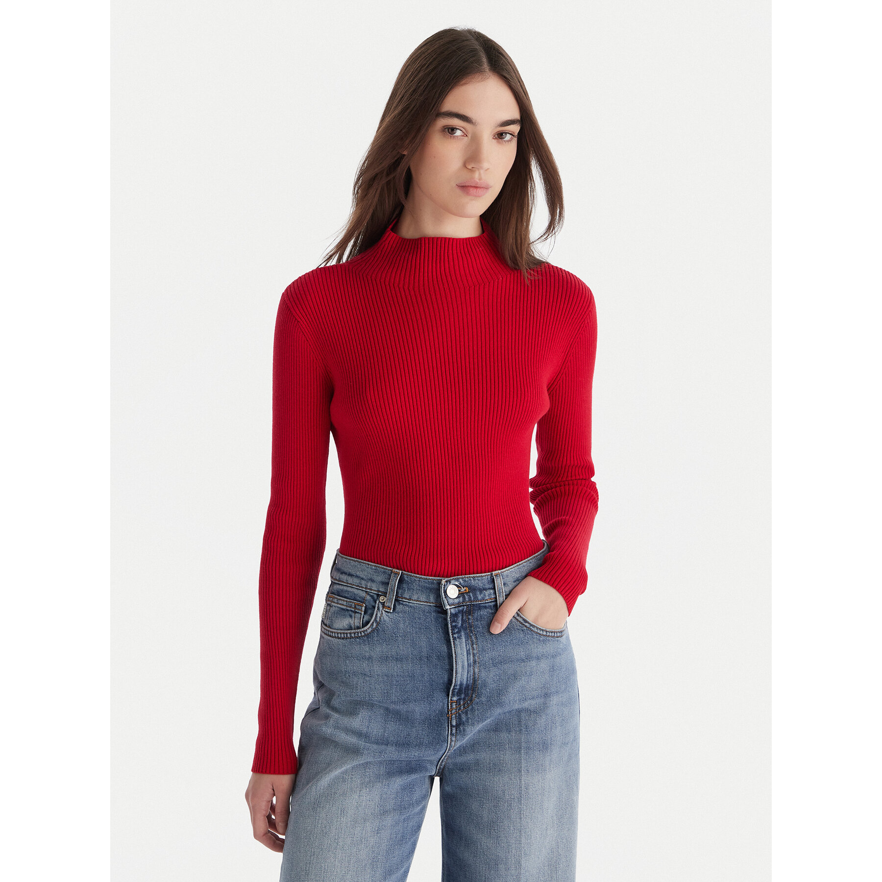 JOOP! Sweter Kalisto 30048405 Czerwony Slim Fit