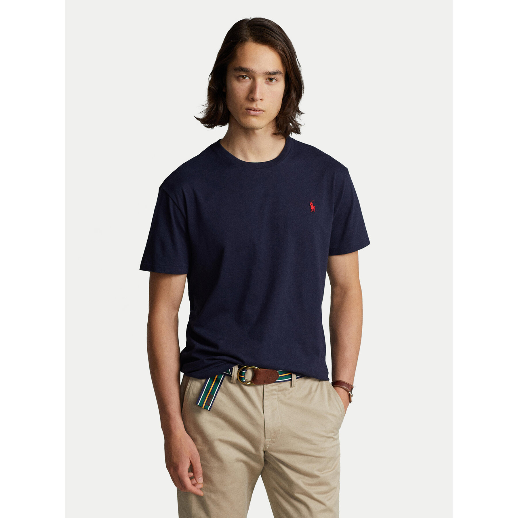 Polo Ralph Lauren T-Shirt Bsr 710680785 Granatowy Custom Slim Fit