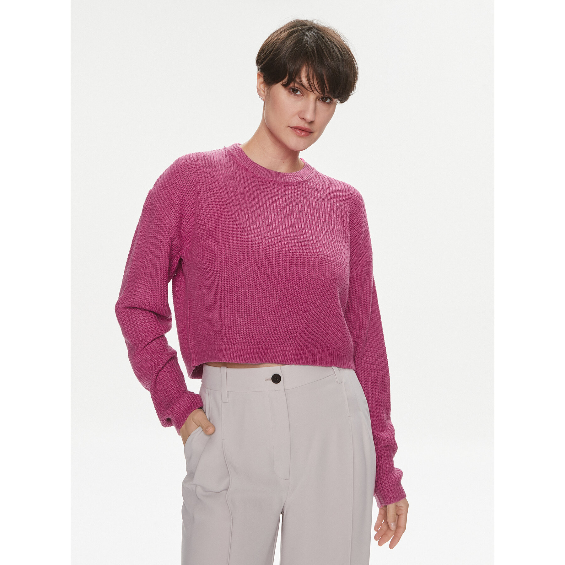 ONLY Sweter Malavi 15284453 Różowy Regular Fit