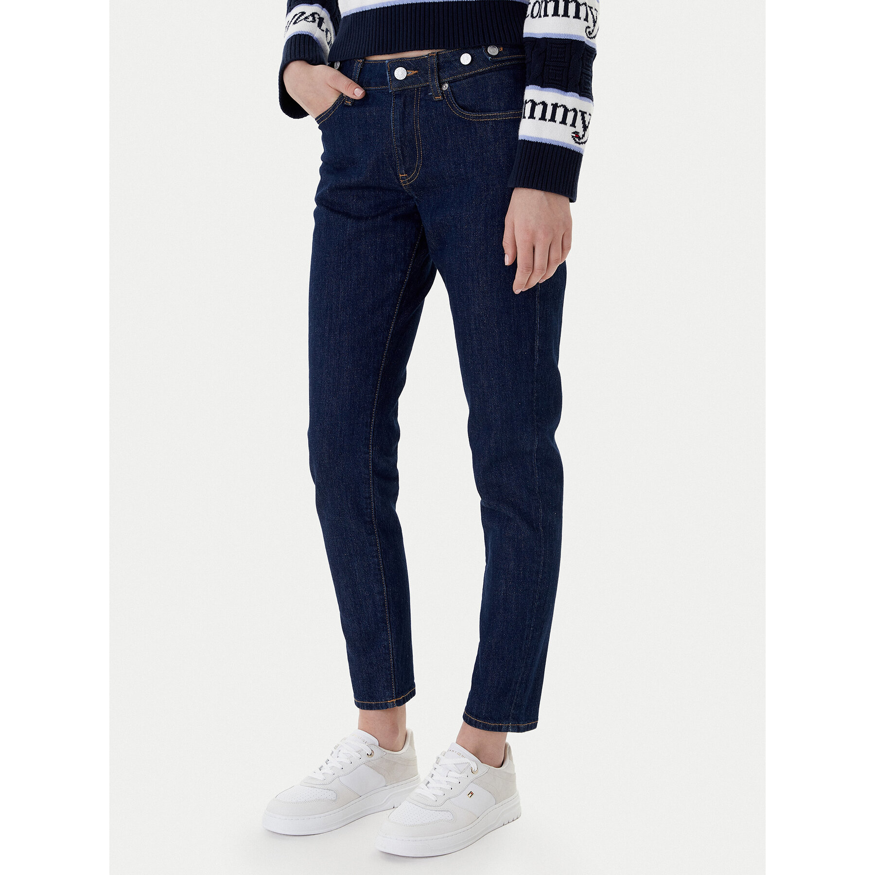 Tommy Jeans Jeansy Lucy DW0DW22432 Granatowy Slim Fit