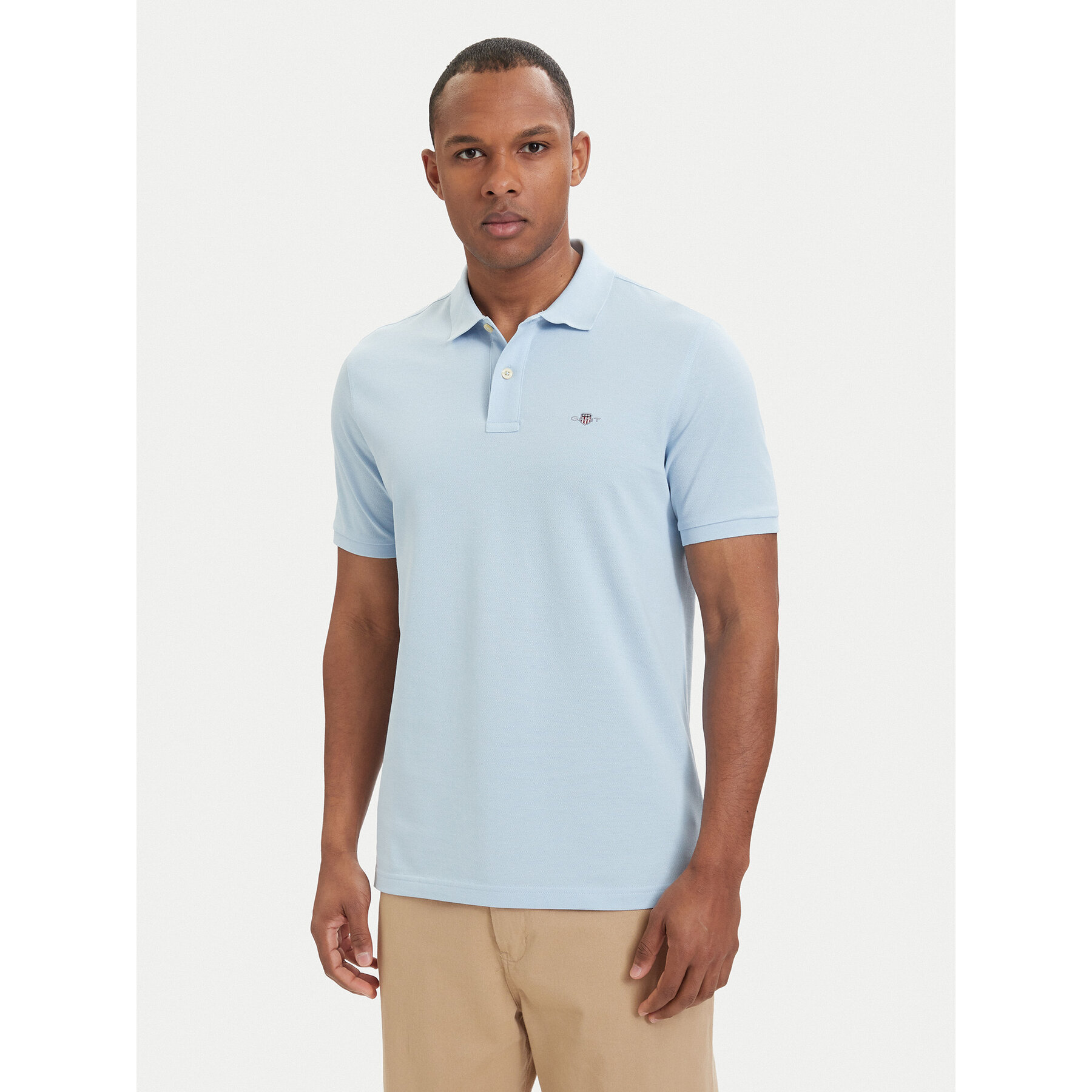 Gant Polo Shield 2210 Niebieski Regular Fit