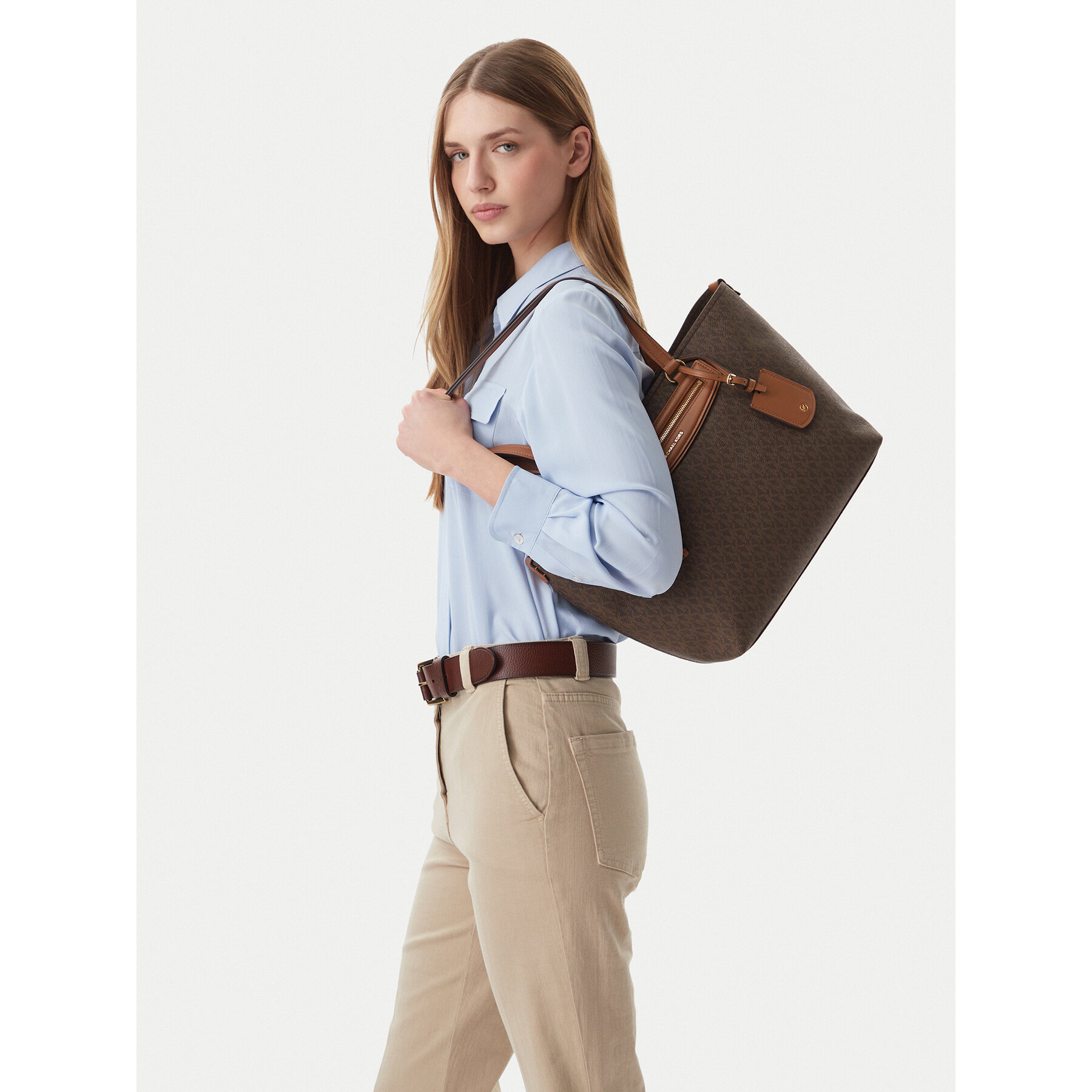 MICHAEL Michael Kors Torebka Jet Set 30S6GTVT2B Brązowy