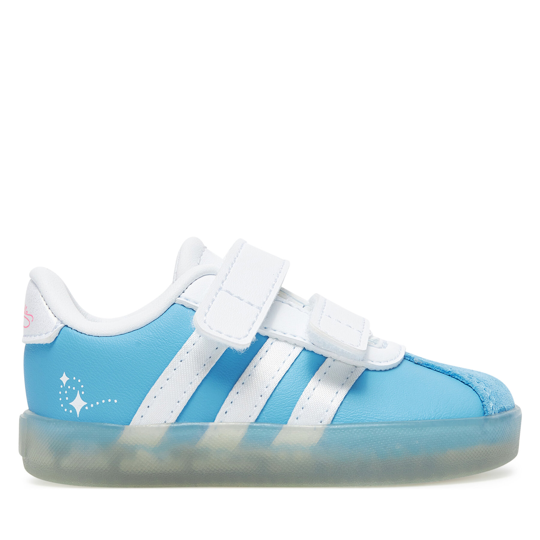 adidas Sneakersy Disney Cinderella VL Court 3.0 JR4900 Niebieski