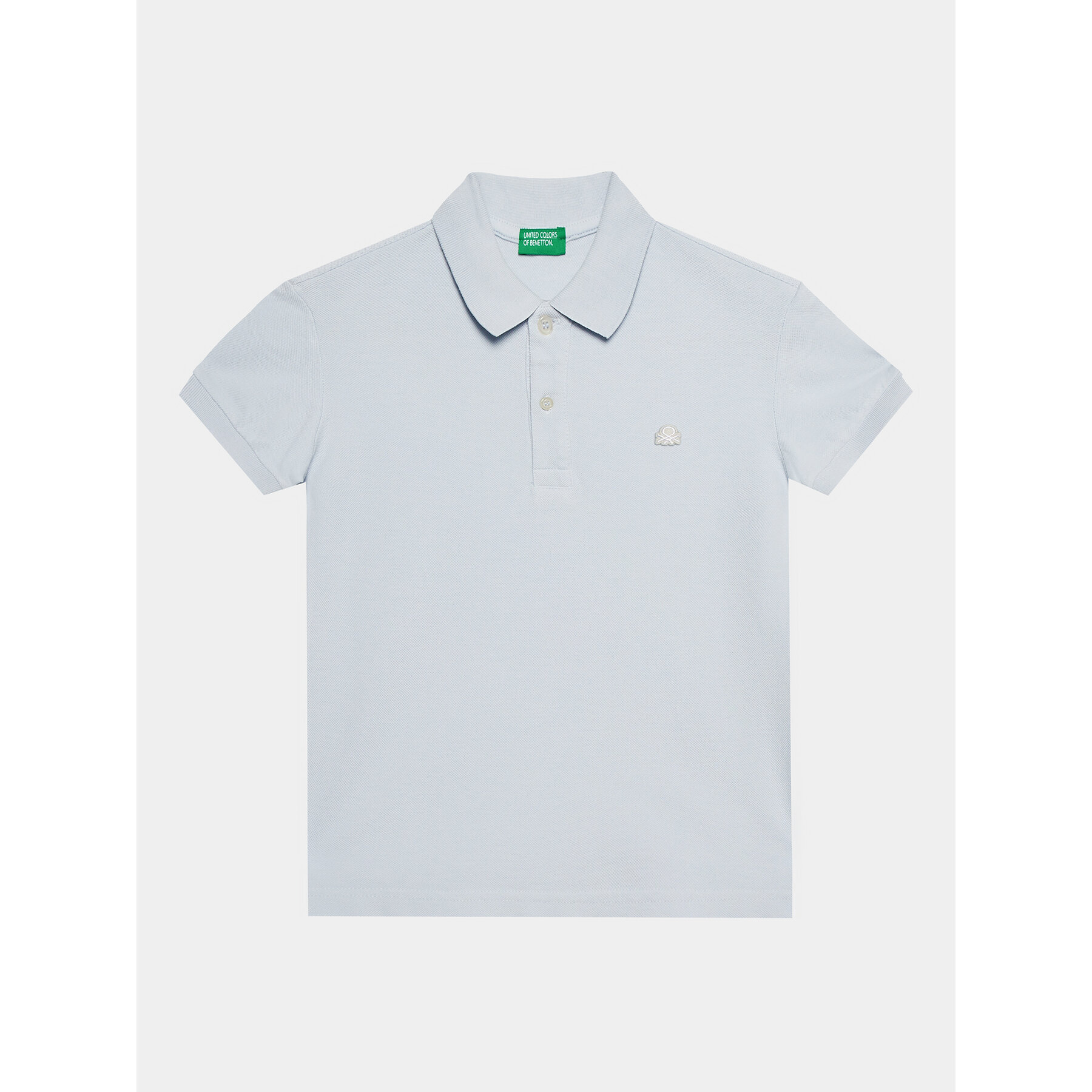United Colors Of Benetton Polo 3089C300Q Błękitny Regular Fit