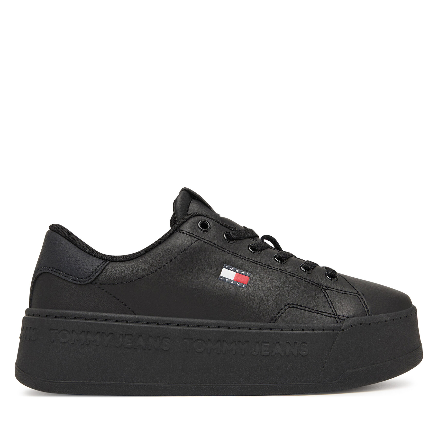 Tommy Jeans Sneakersy Platform Logo Sneaker EN0EN02961 Czarny