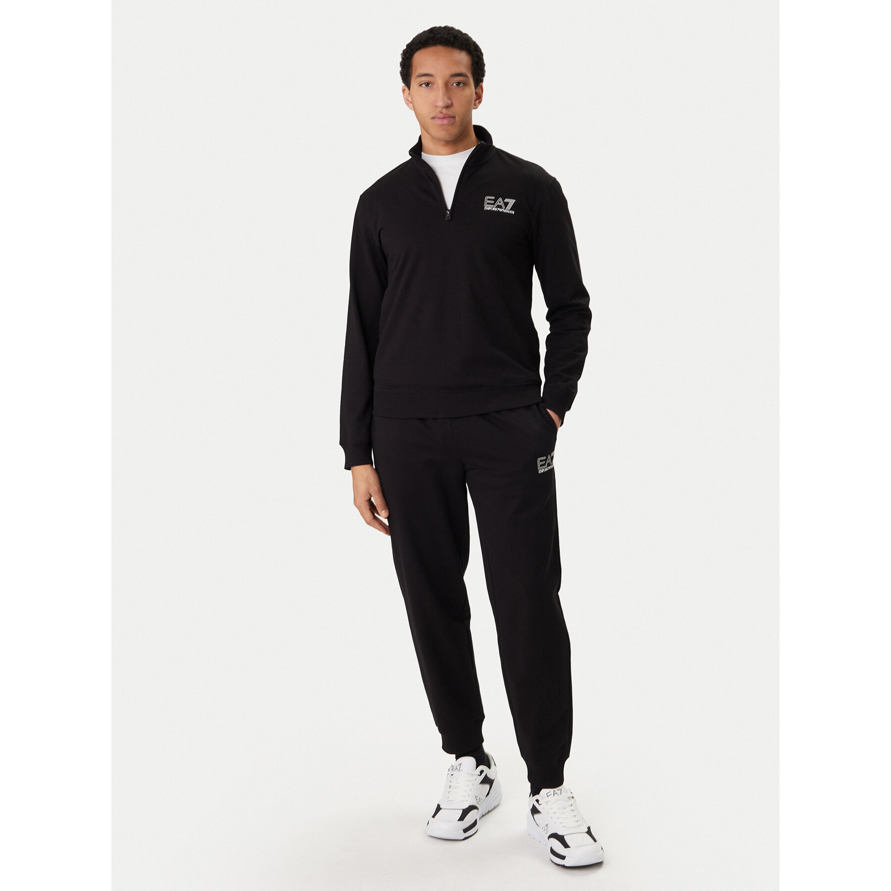 EA7 Emporio Armani Dres 7M001317 AF13512 UC001 Czarny Regular Fit