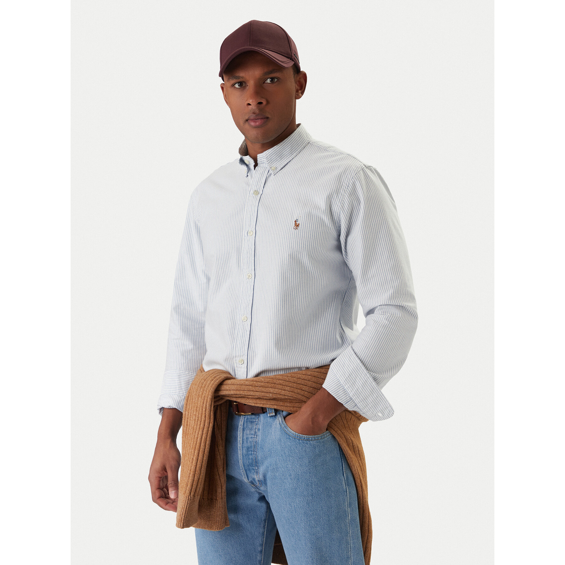 Polo Ralph Lauren Koszula Core Replen 710549084 Niebieski Slim Fit