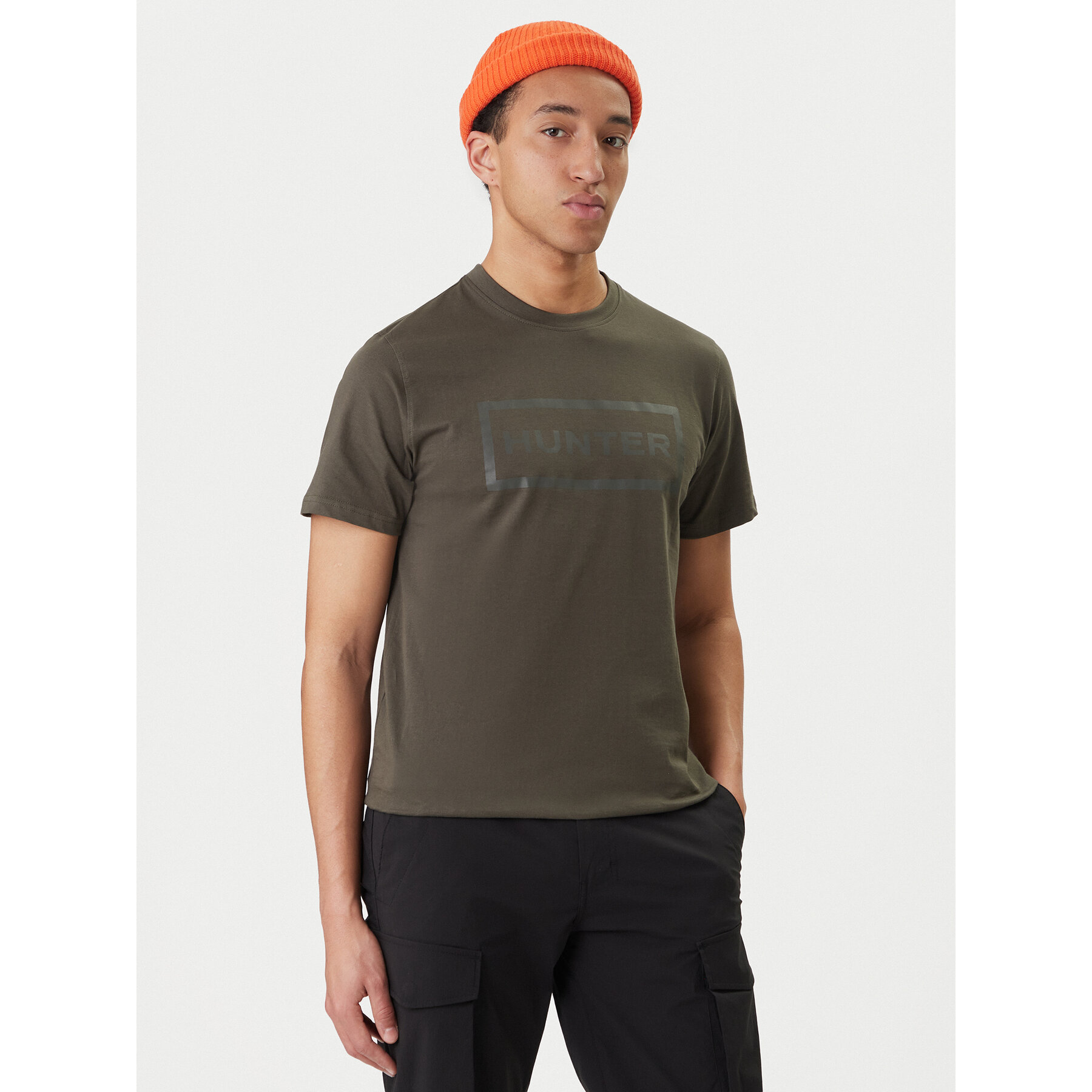 Hunter T-Shirt Halton HARM0019252 Zielony Regular Fit
